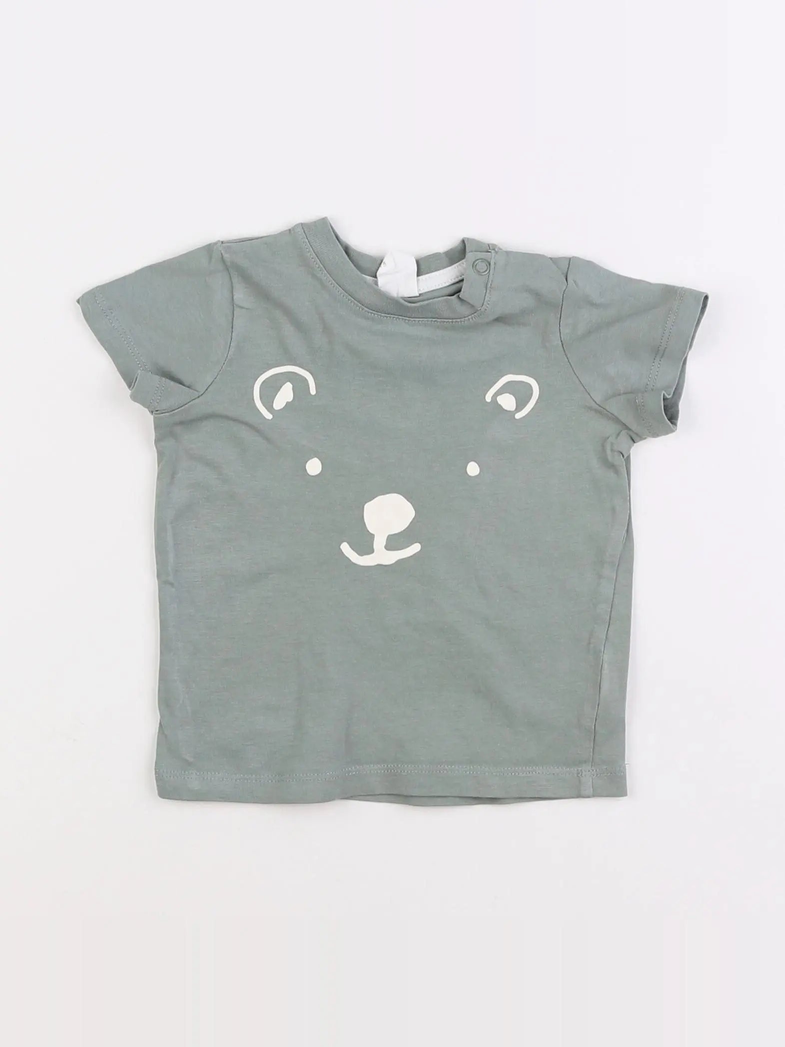 H&M - tee-shirt vert - 6 mois