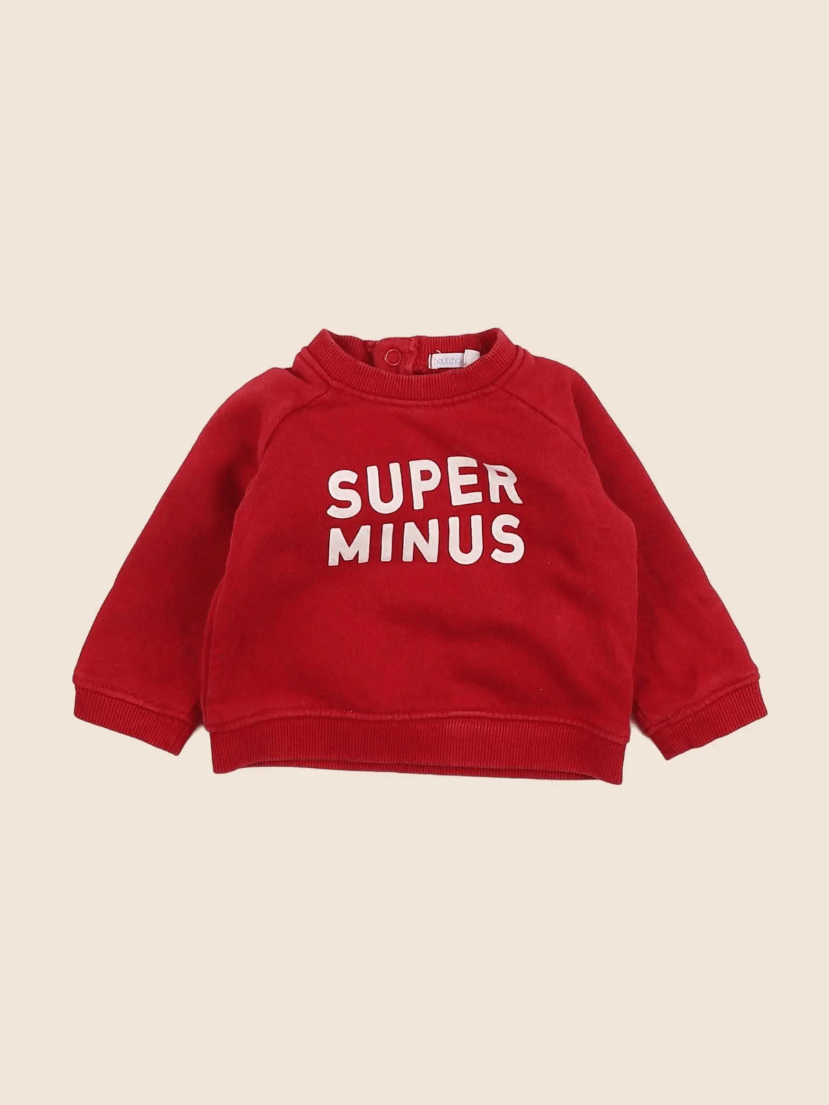 Boutchou - sweat rouge - 6 mois
