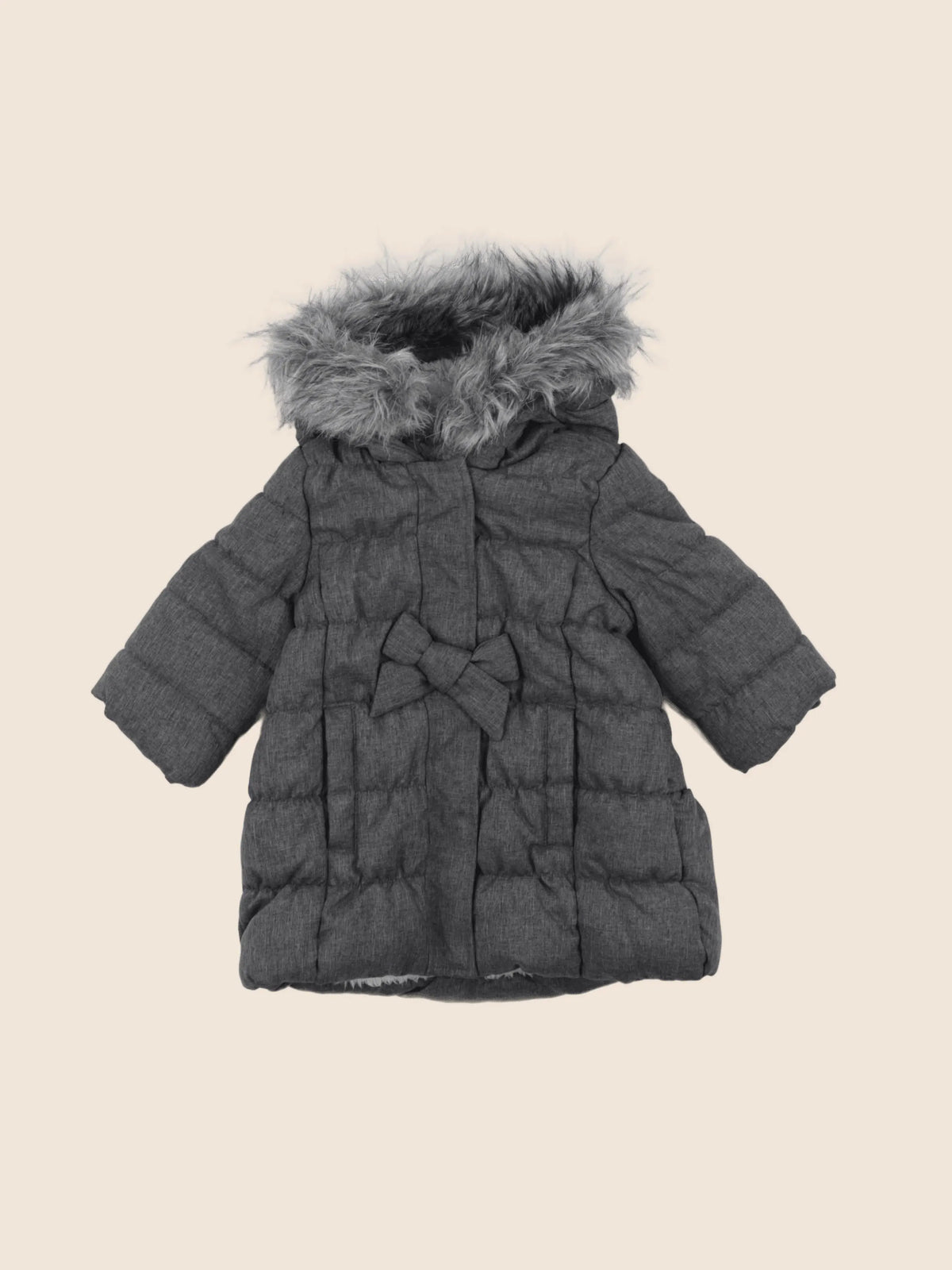 Natalys - doudoune gris - 12 mois