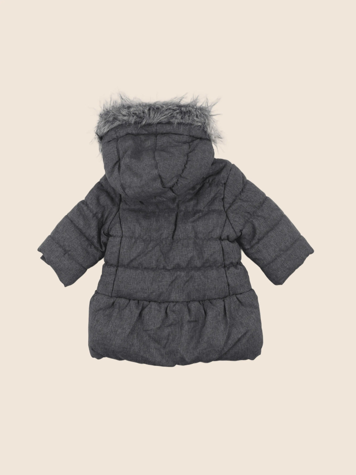 Natalys - doudoune gris - 12 mois