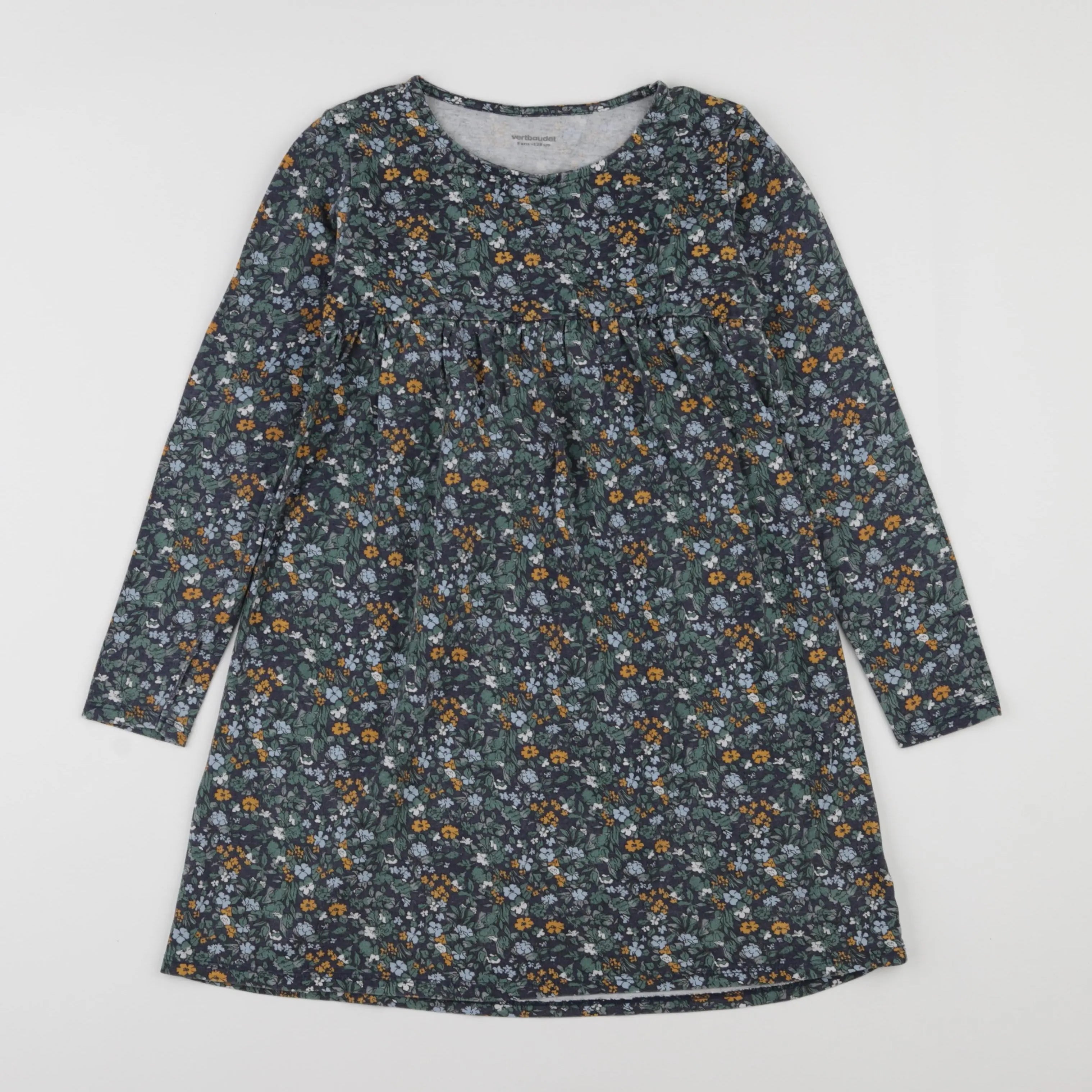 Vertbaudet - robe bleu - 8 ans