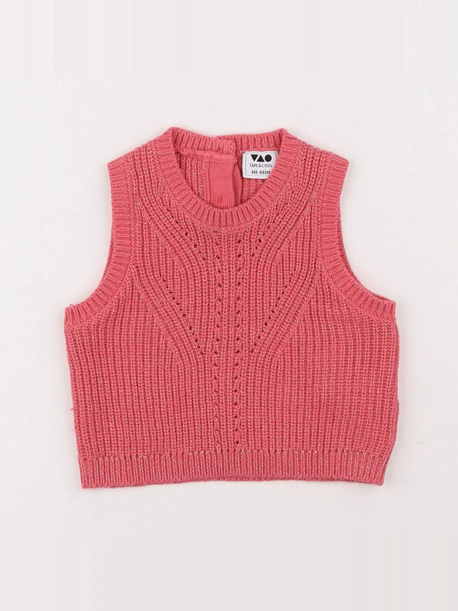 Tape à l'oeil - pull rose - 6 mois
