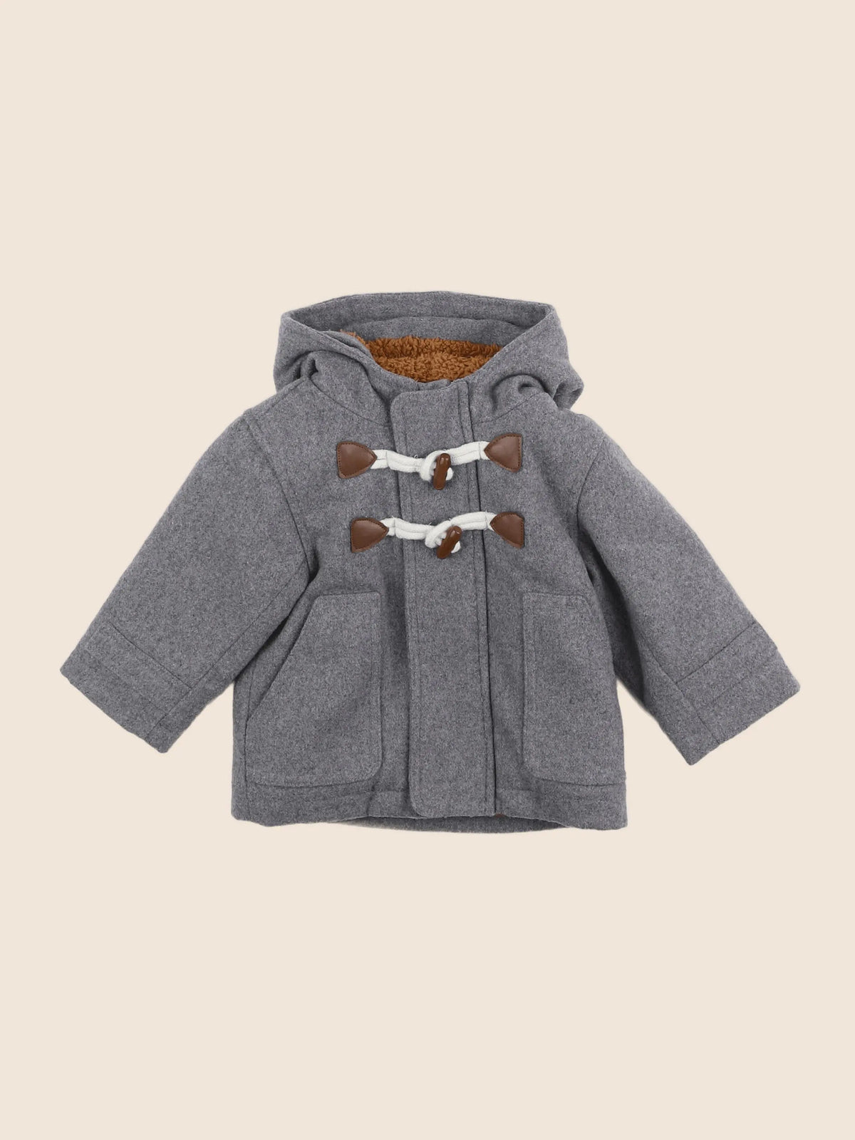 Vertbaudet - manteau gris - 9 mois