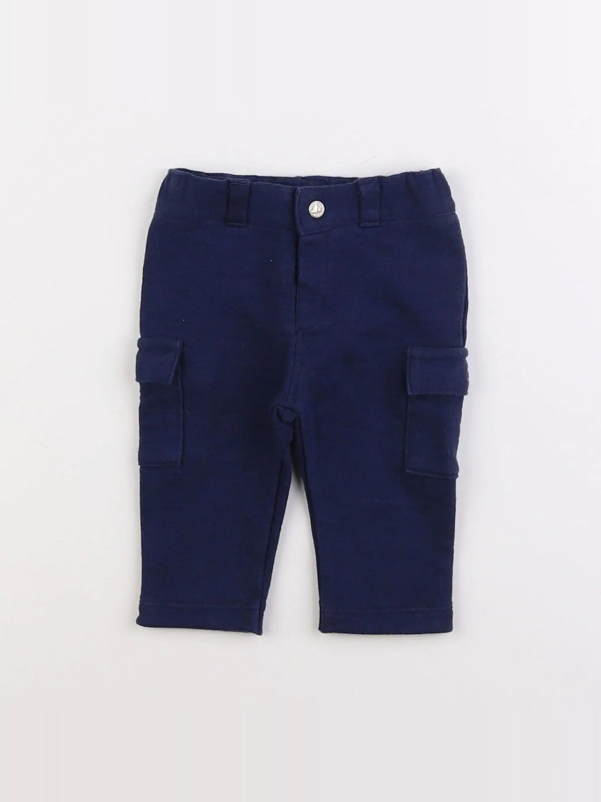 Petit Bateau - pantalon bleu - 3 mois