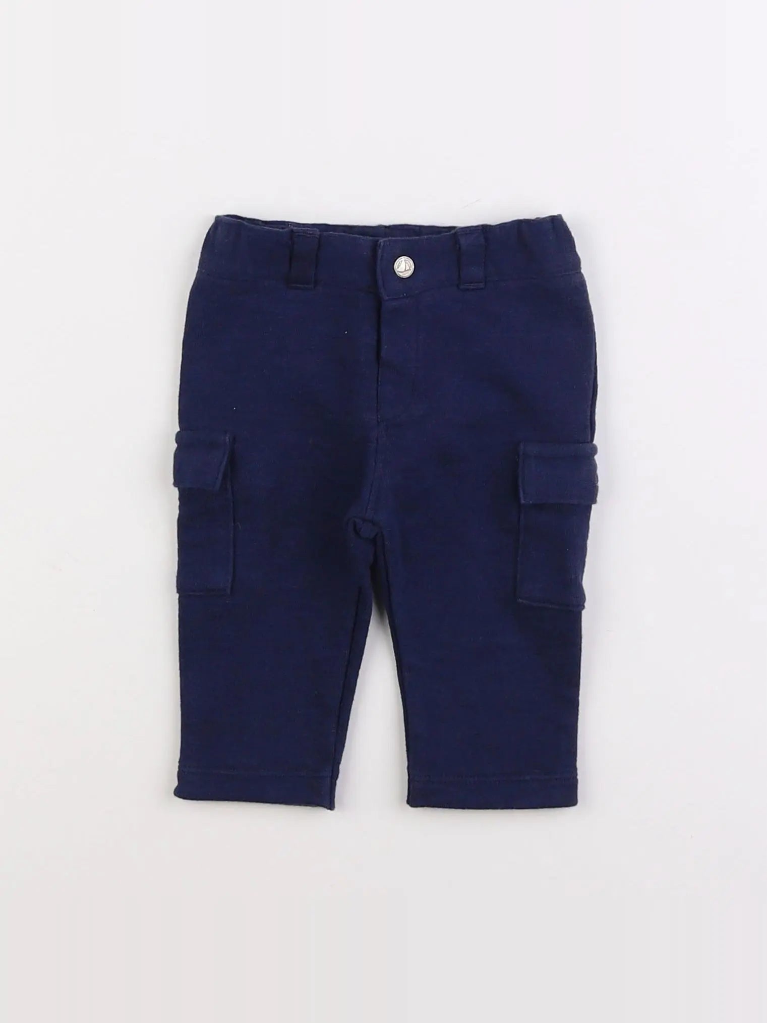 Petit Bateau - pantalon bleu - 3 mois