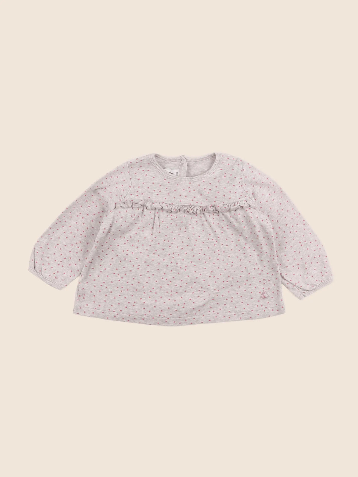 Petit Bateau - tee-shirt beige - 12 mois