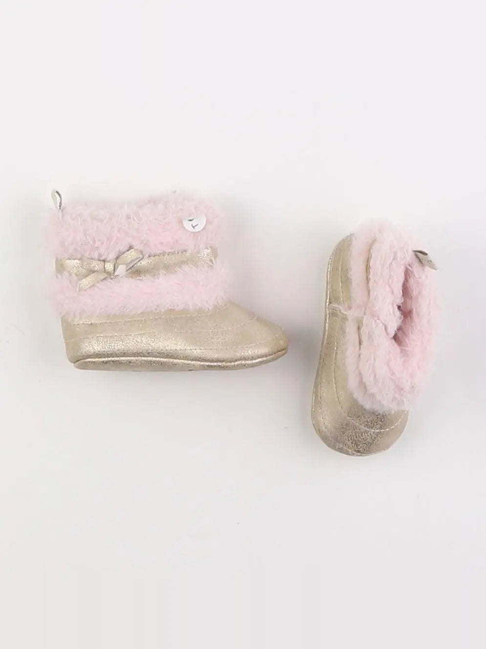 IKKS - chaussons or, rose - pointure 19/20