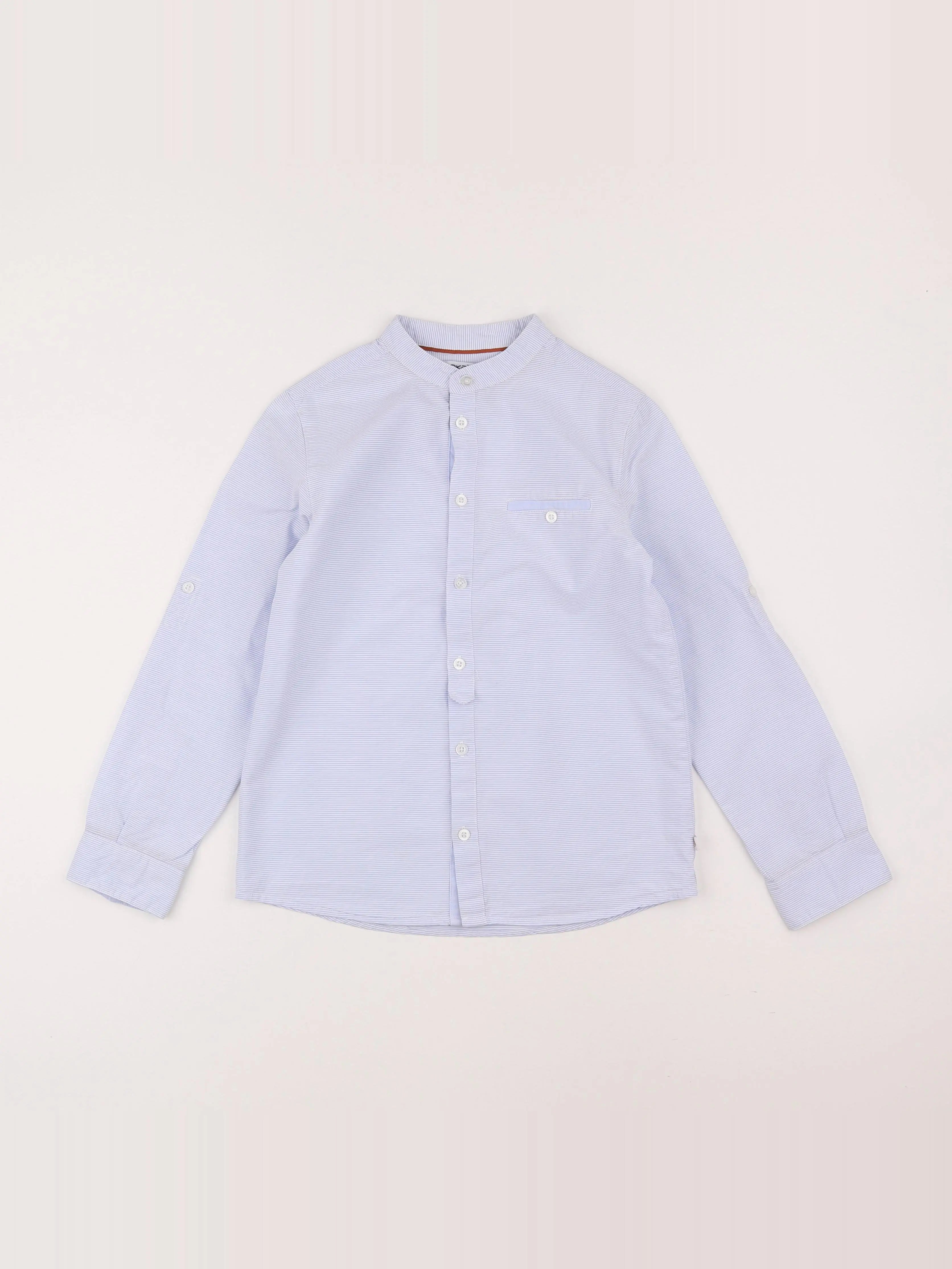 Okaidi - chemise blanc, bleu - 10 ans