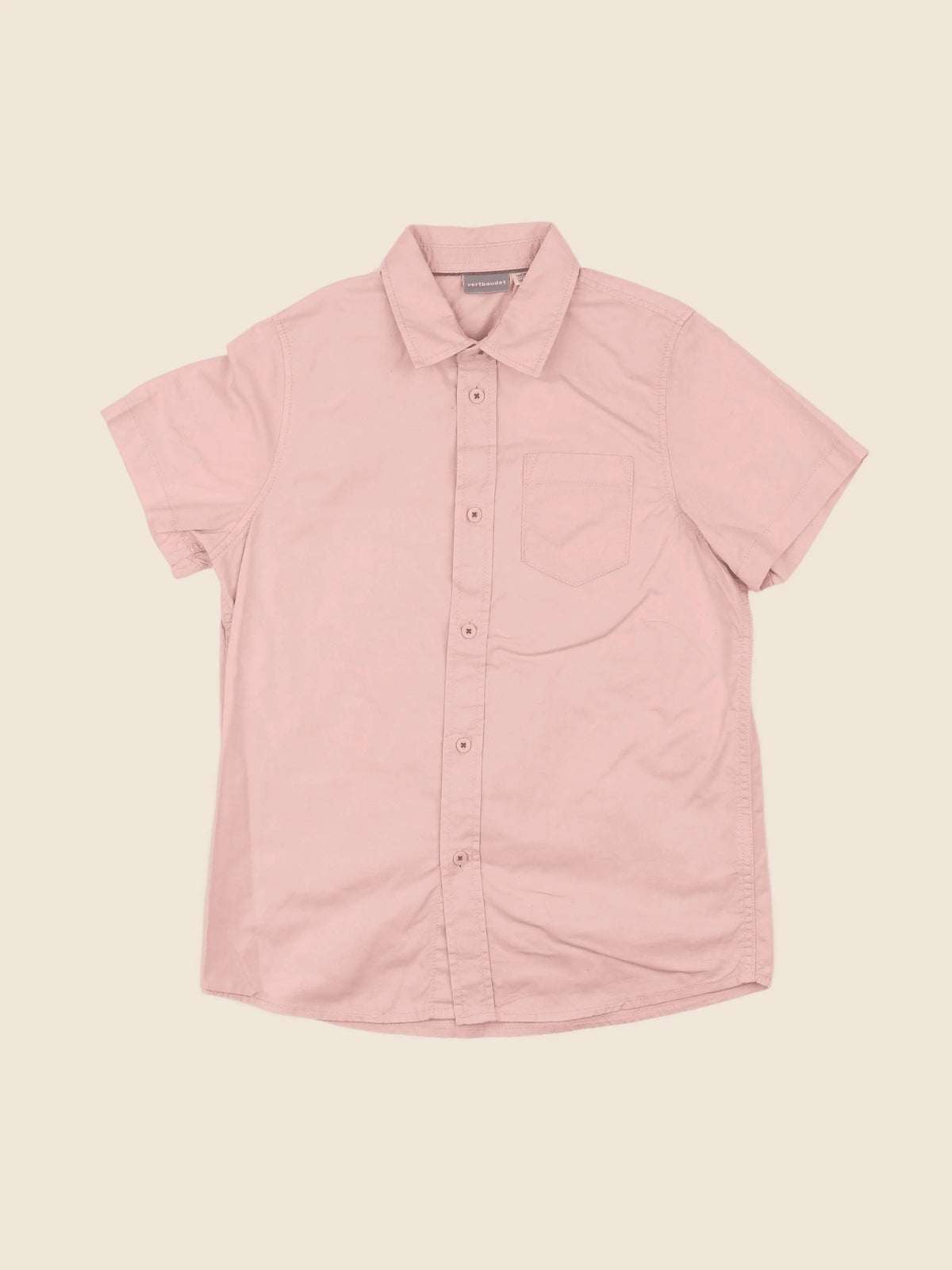 Vertbaudet - chemise rose - 10 ans