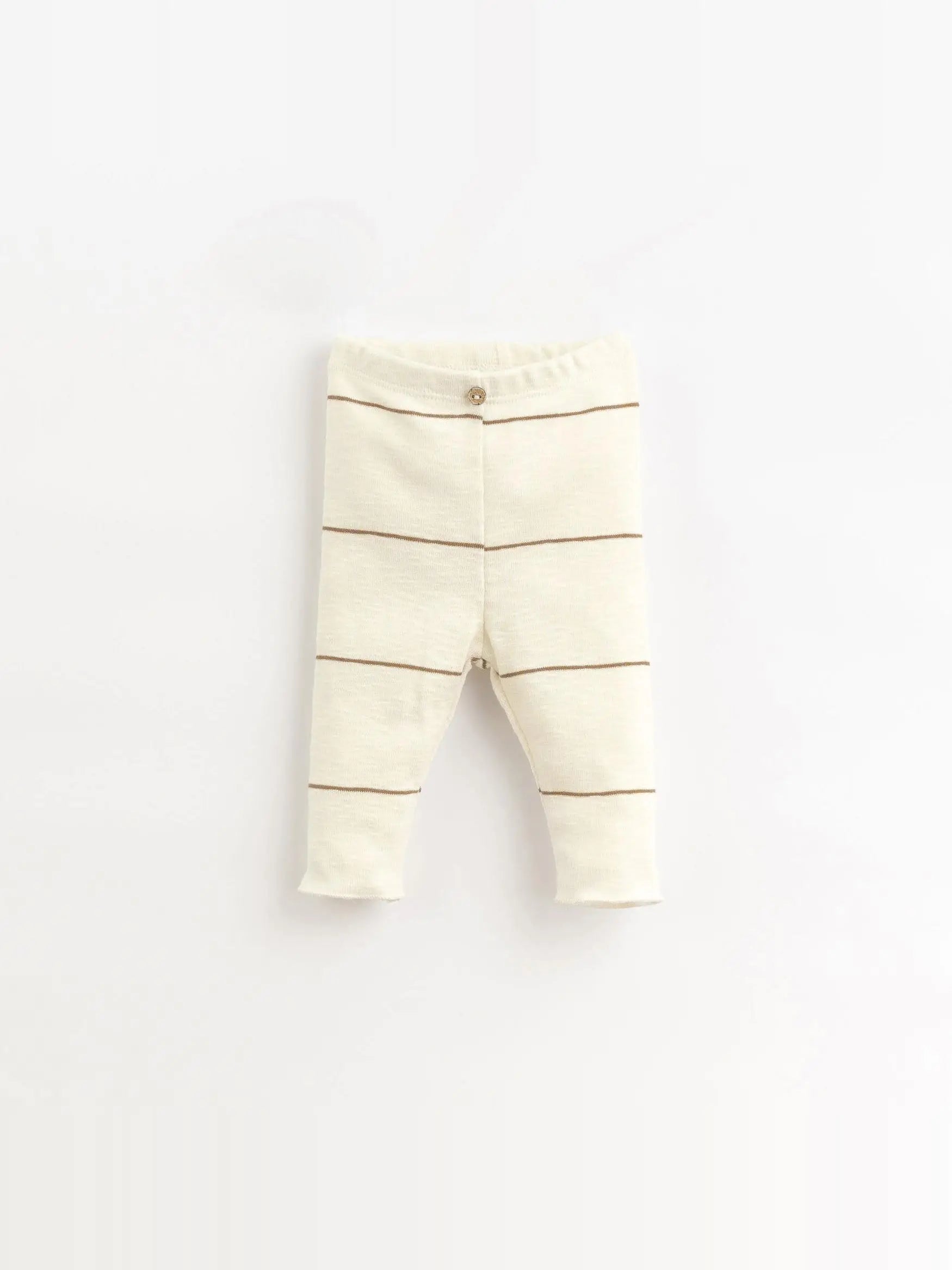 Legging Rib rayé beige