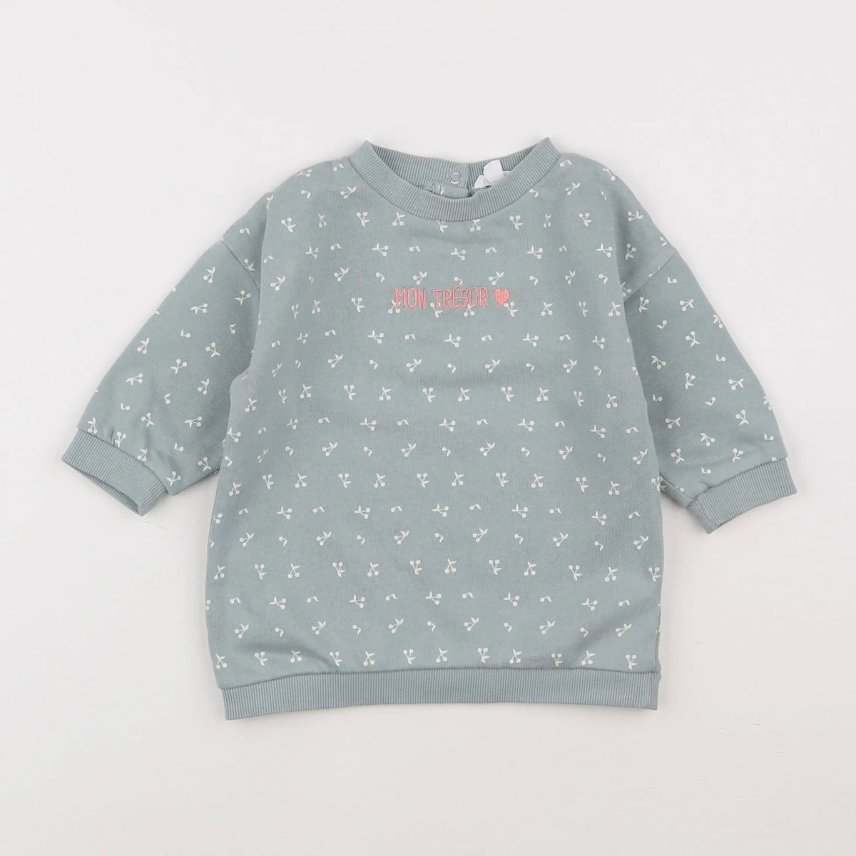 Vertbaudet - robe vert - 12 mois