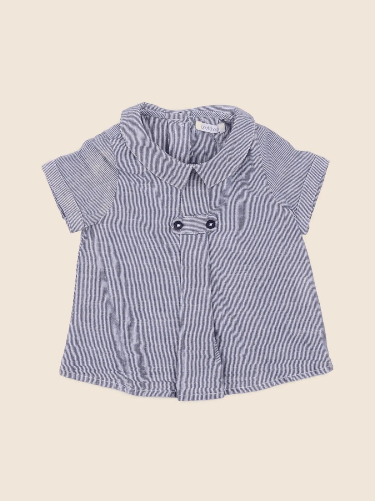 Boutchou - blouse bleu - 6 mois