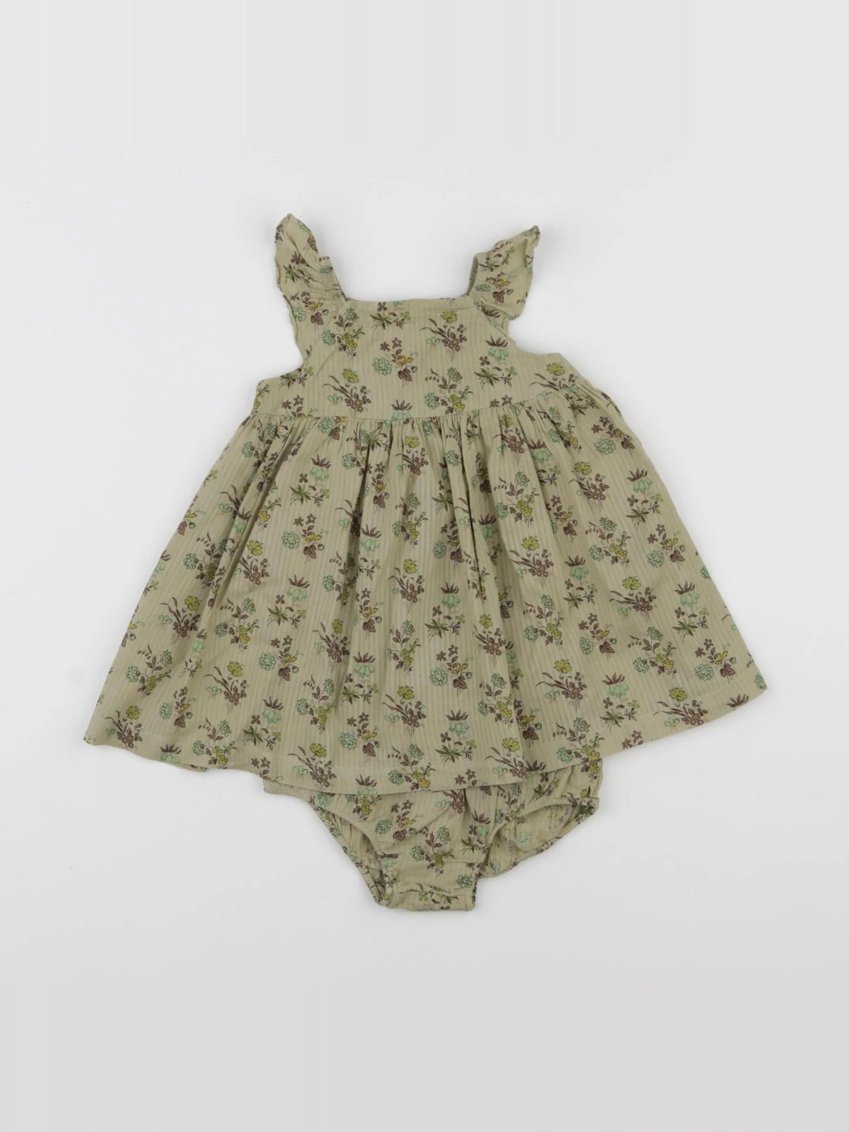 Boutchou - robe vert - 6 mois