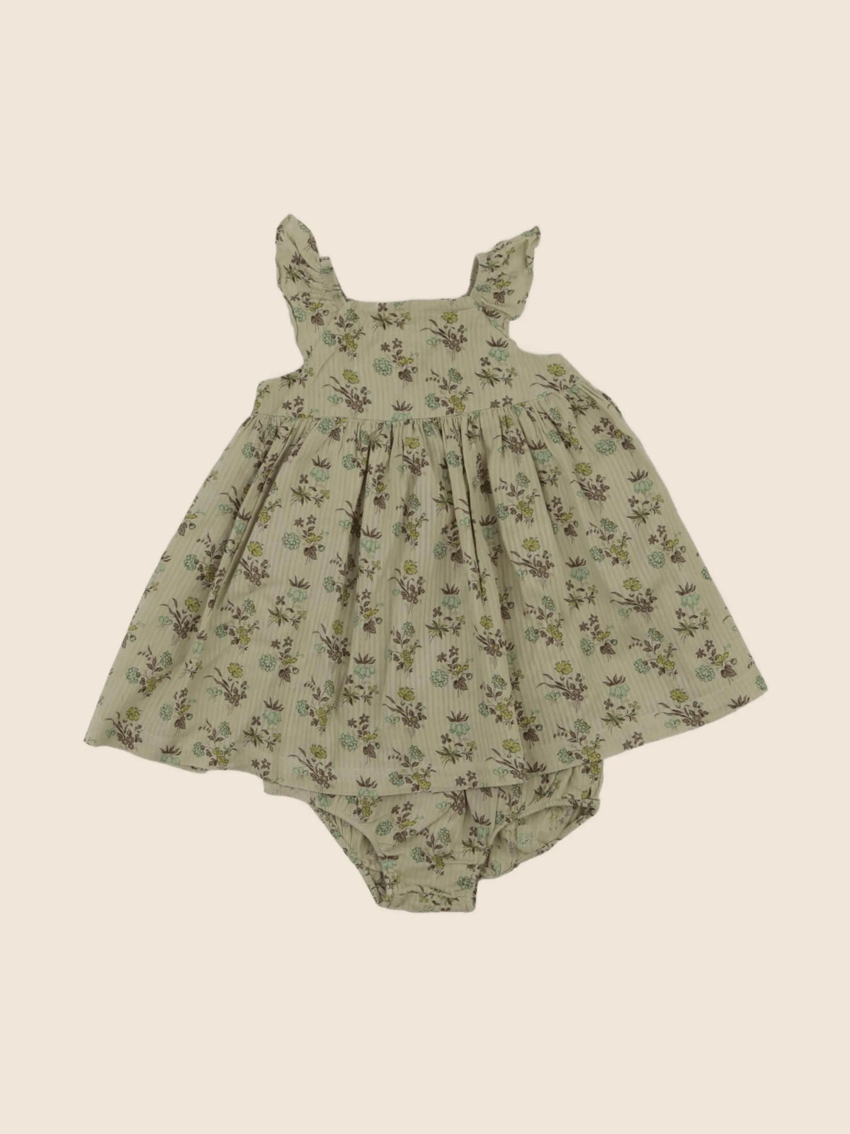 Boutchou - robe vert - 6 mois