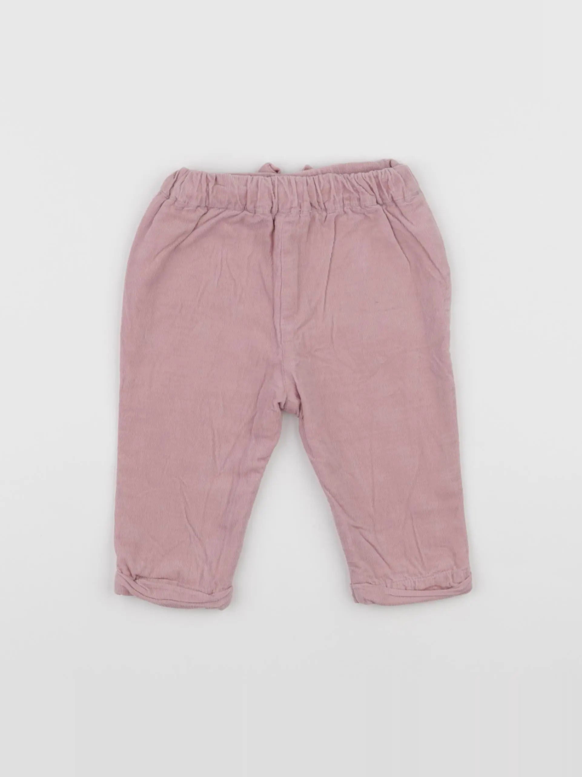 Vertbaudet - pantalon rose - 9 mois