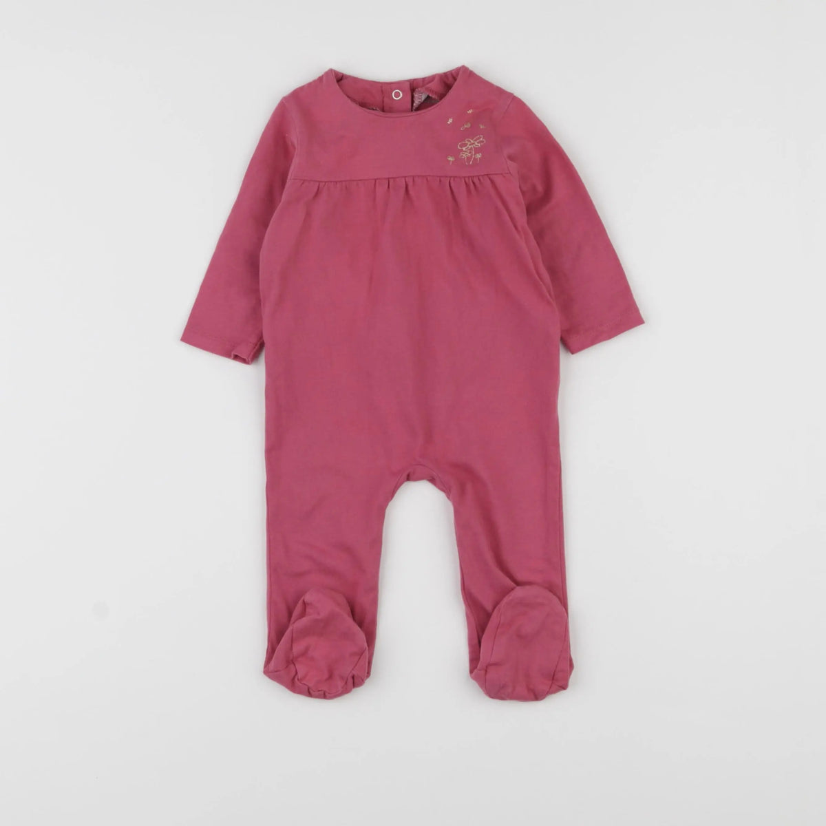 Vertbaudet - pyjama coton rose - 6 mois