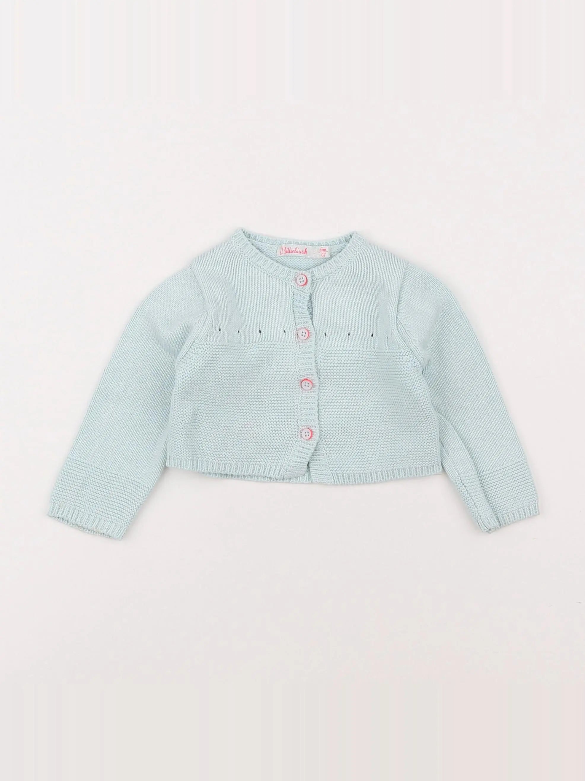 Billie Blush - gilet vert - 6 mois