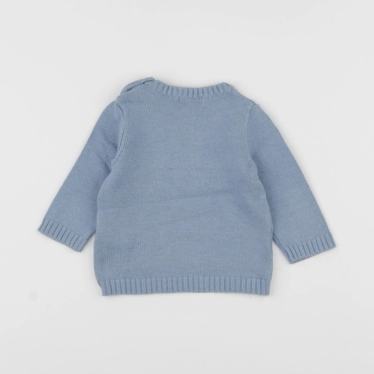Vertbaudet - pull bleu - 6 mois