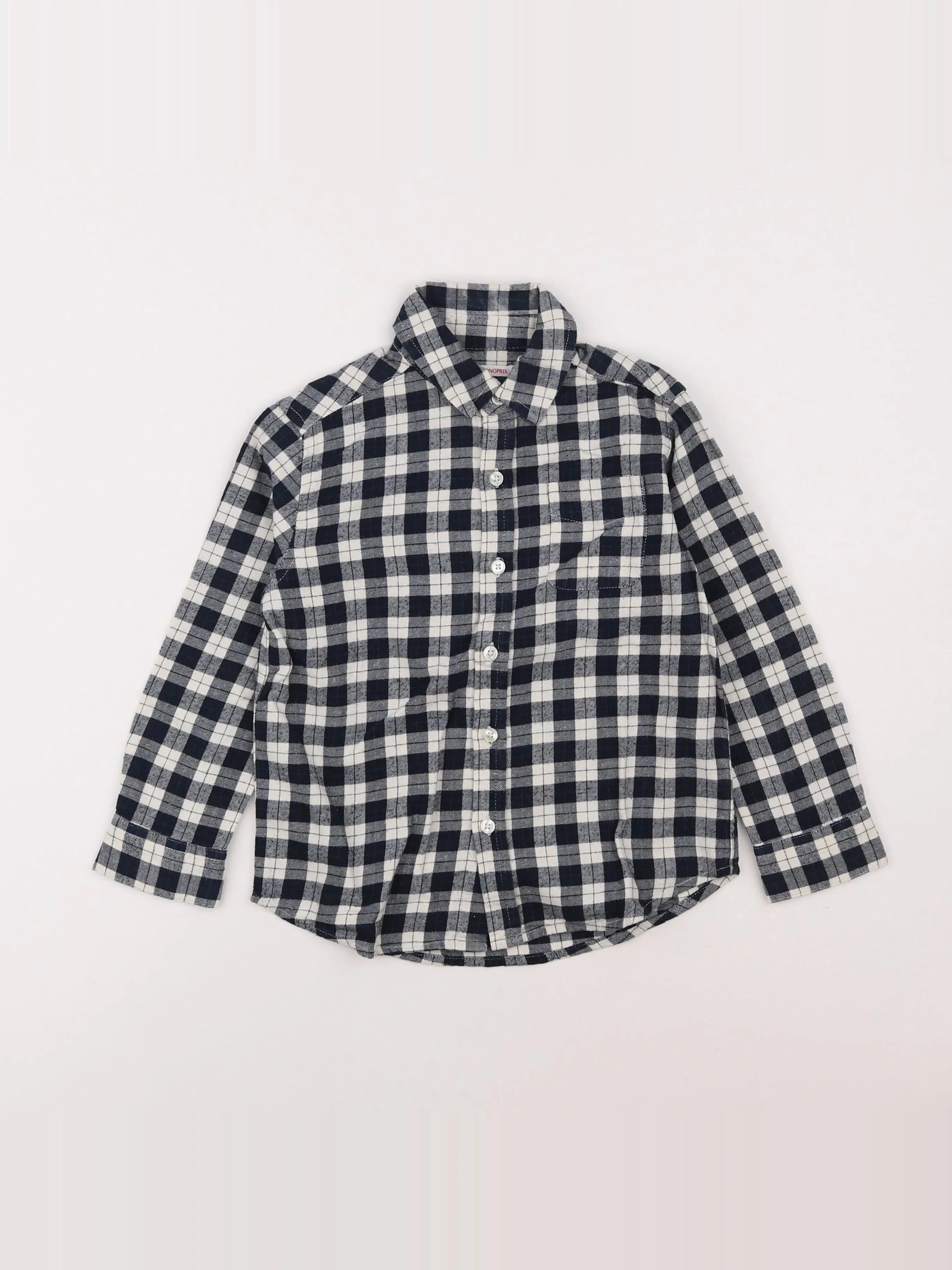 Monoprix - chemise bleu - 4 ans