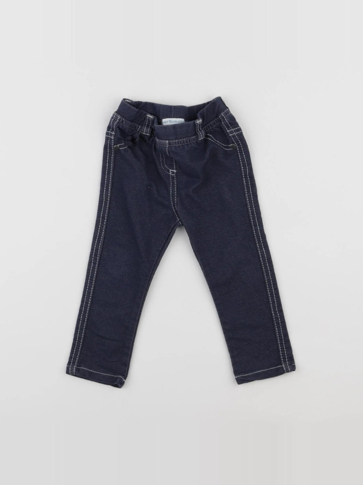 Vertbaudet - jegging bleu - 9 mois