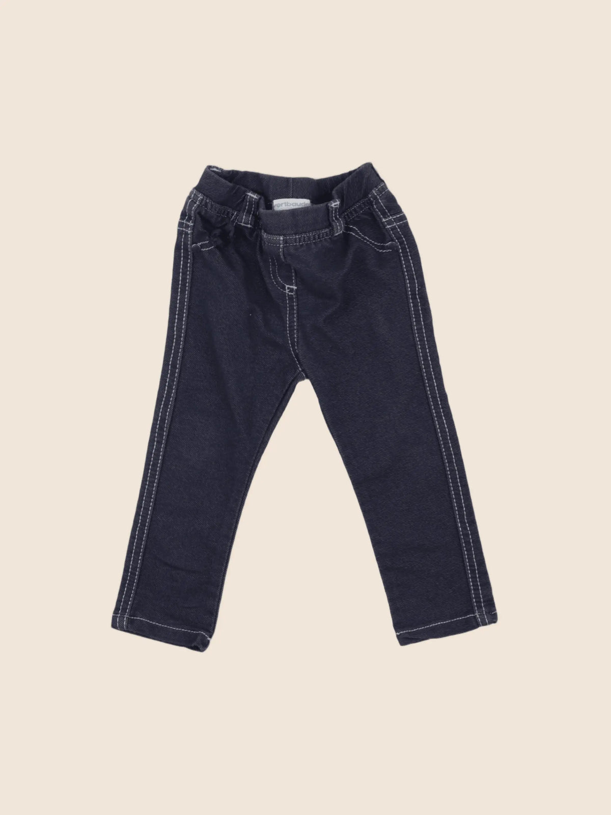 Vertbaudet - jegging bleu - 9 mois