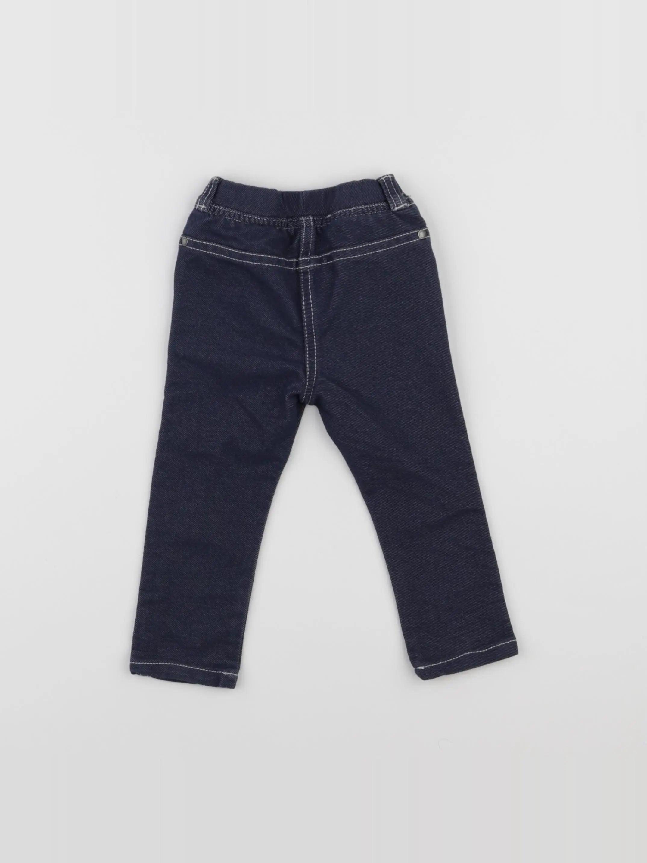 Vertbaudet - jegging bleu - 9 mois