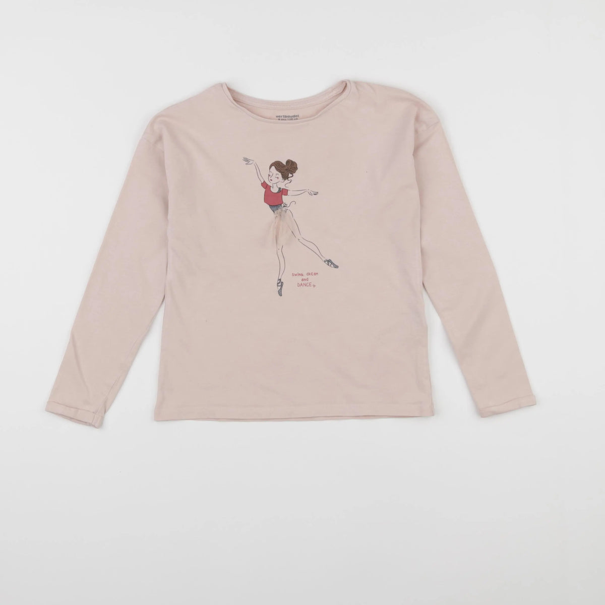 Vertbaudet - tee-shirt rose - 8 ans