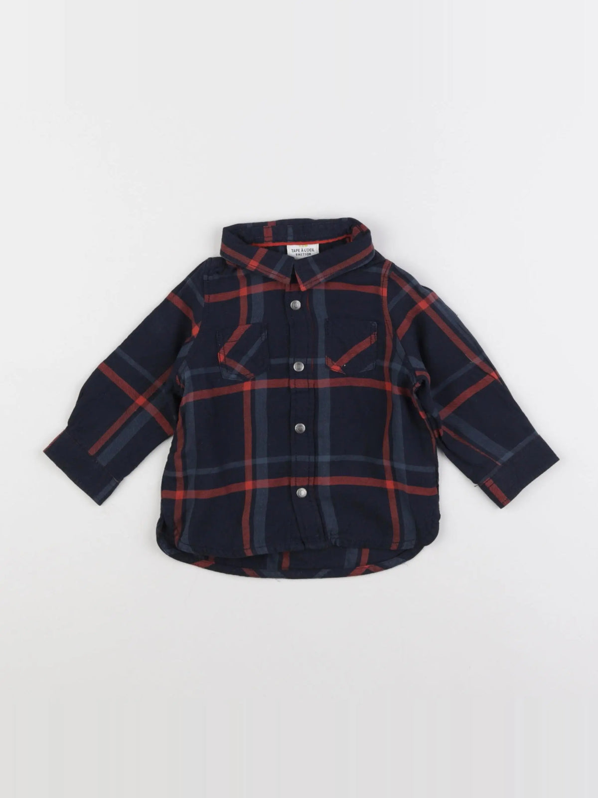 Tape à l'oeil - chemise bleu - 9 mois