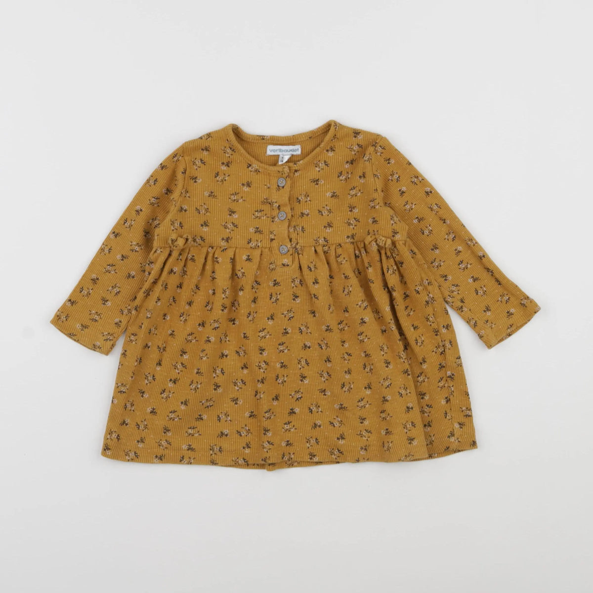 Vertbaudet - robe jaune - 18 mois