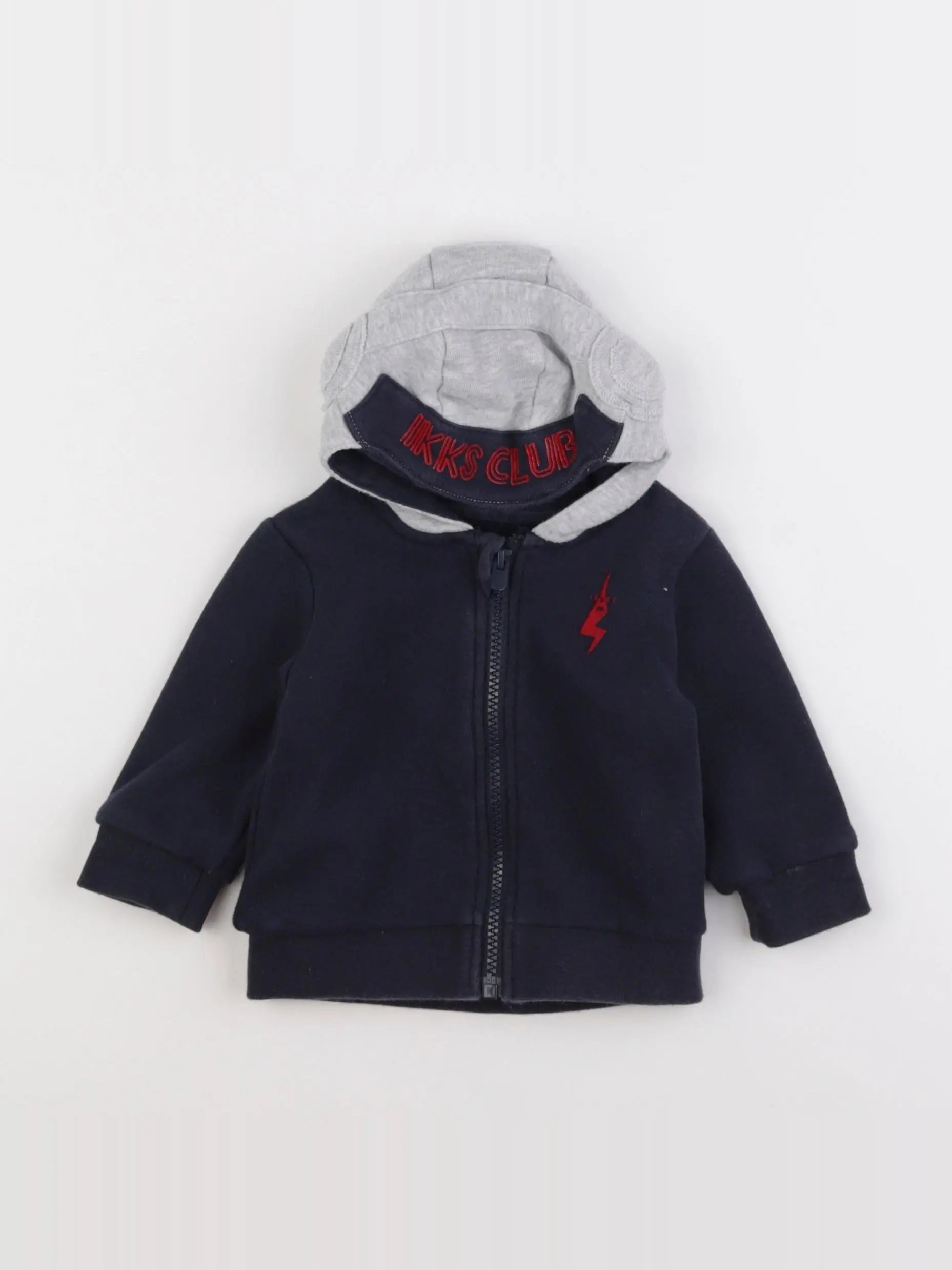IKKS - sweat bleu - 6 mois