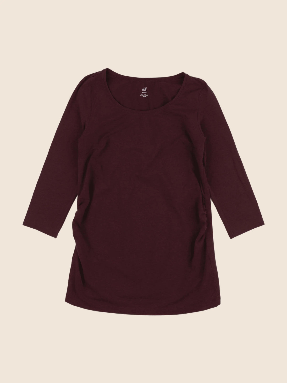H&M - tee-shirt grossesse rouge - M