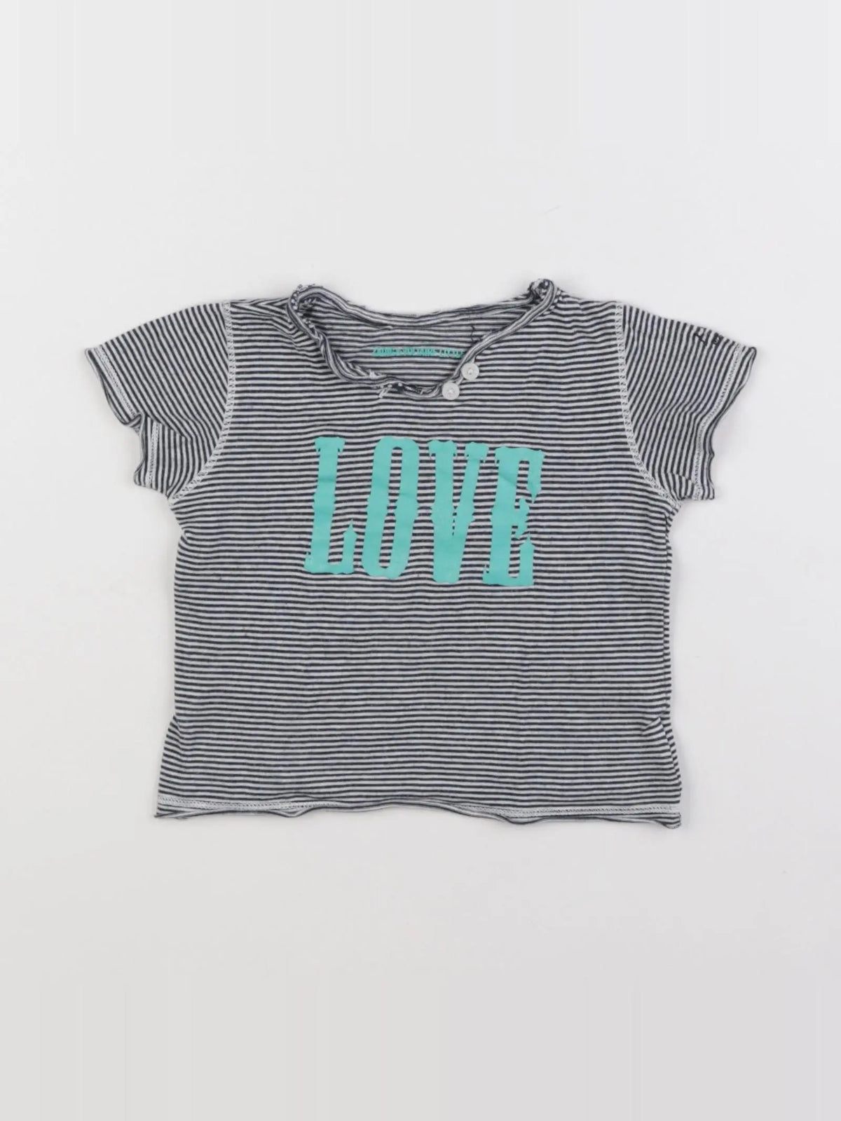 Zadig & Voltaire - tee-shirt blanc, bleu - 6 mois
