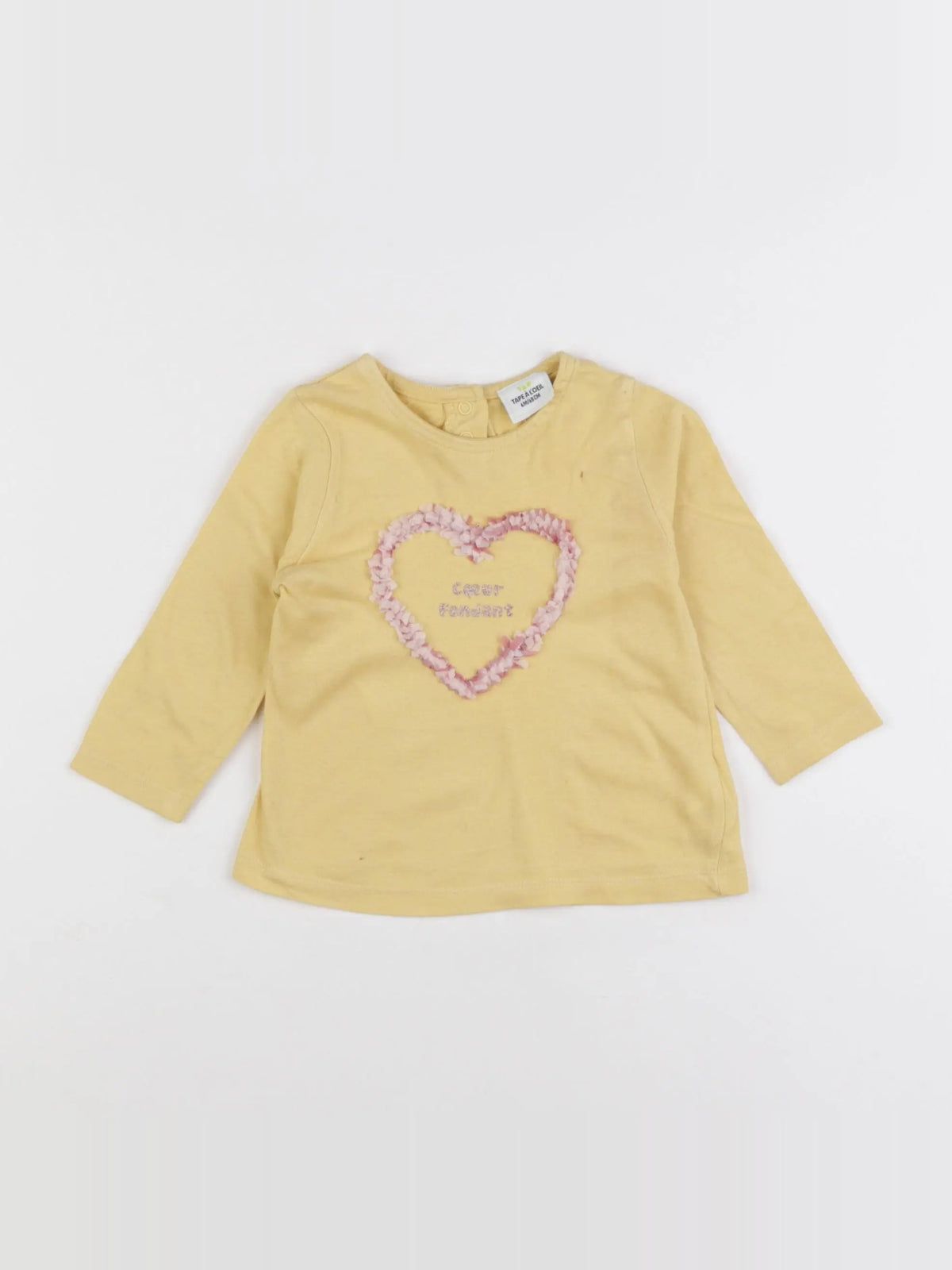 Tape à l'oeil - tee-shirt jaune - 6 mois
