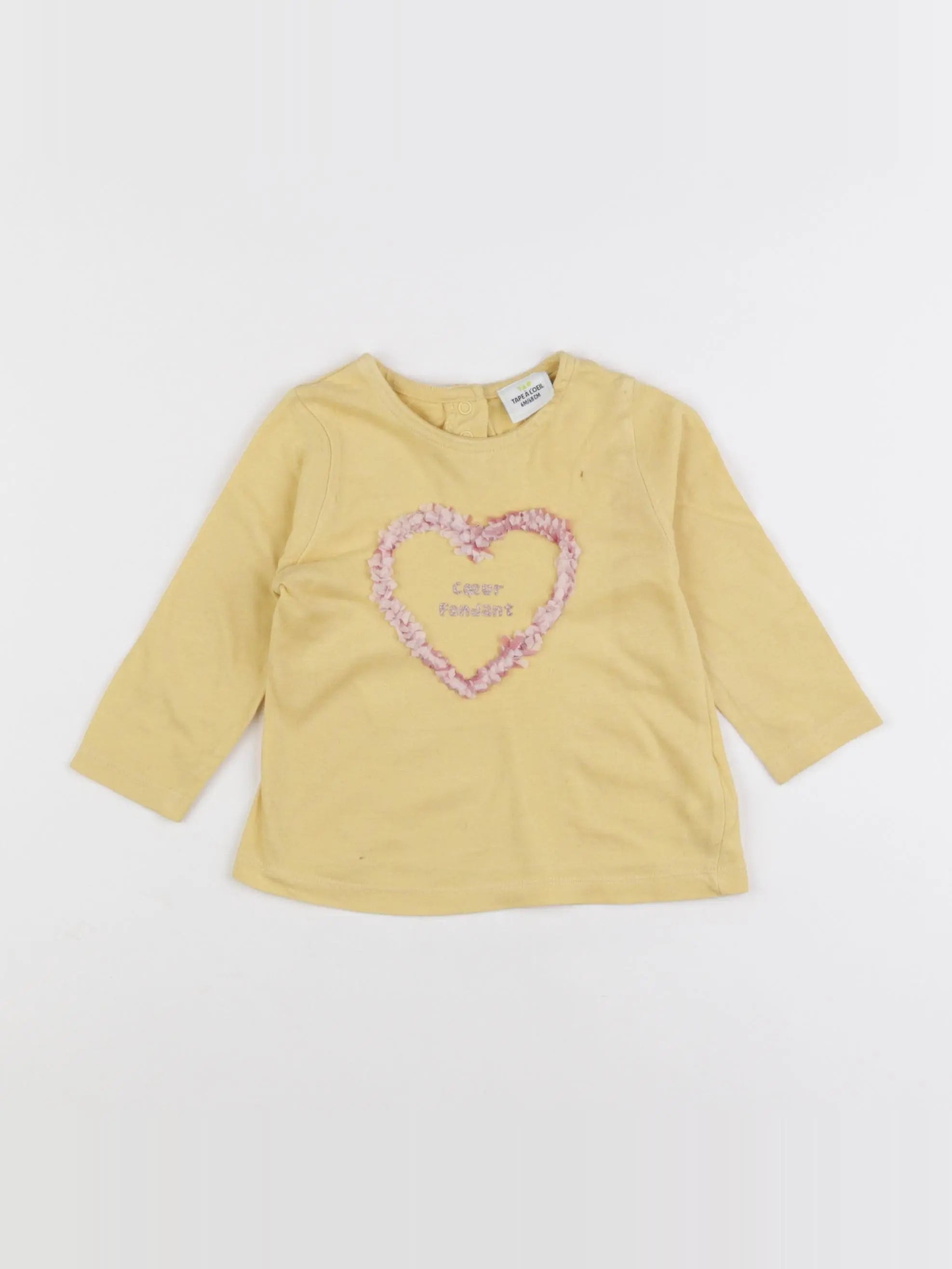 Tape à l'oeil - tee-shirt jaune - 6 mois