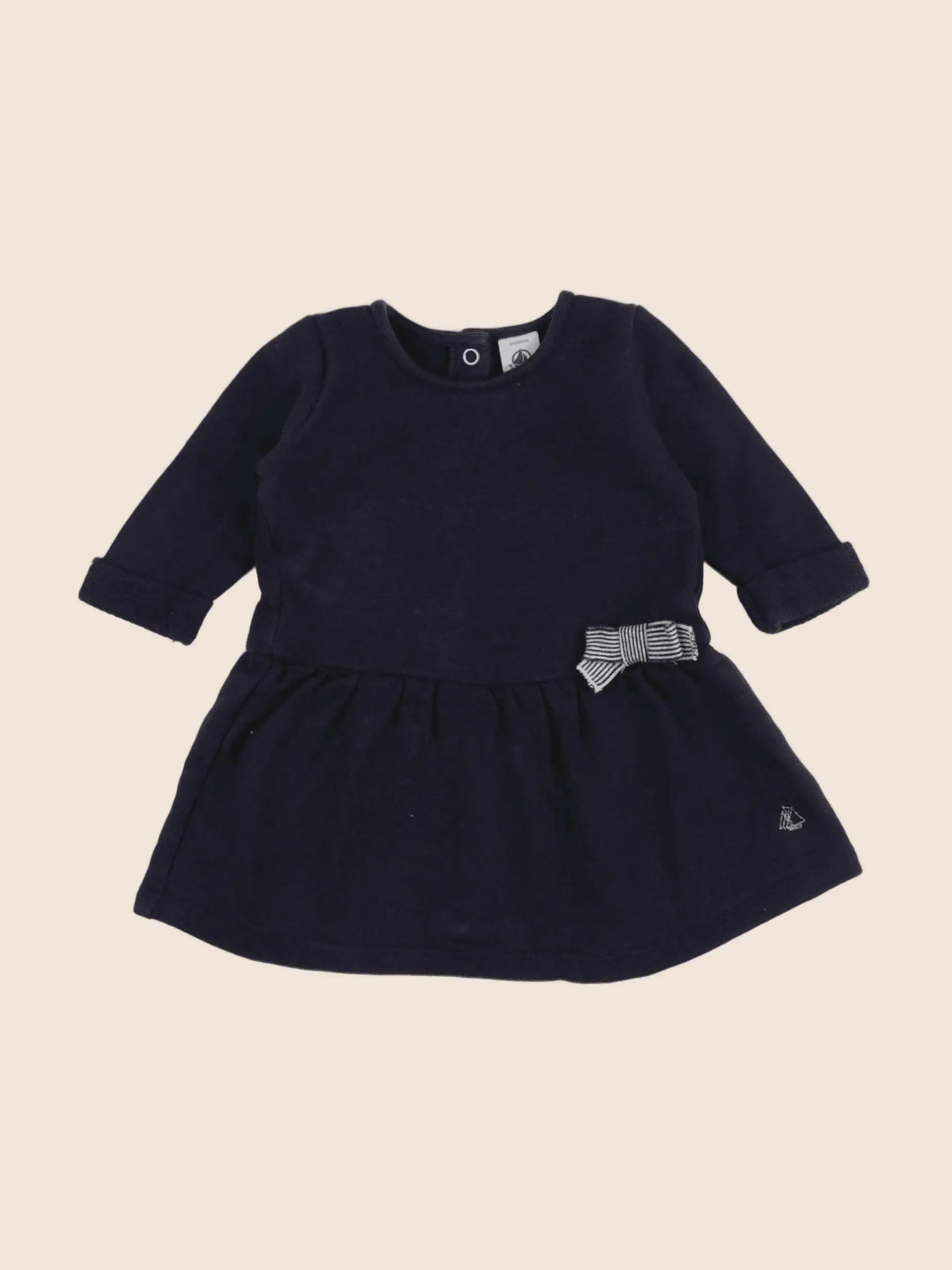 Petit Bateau - robe bleu - 3 mois