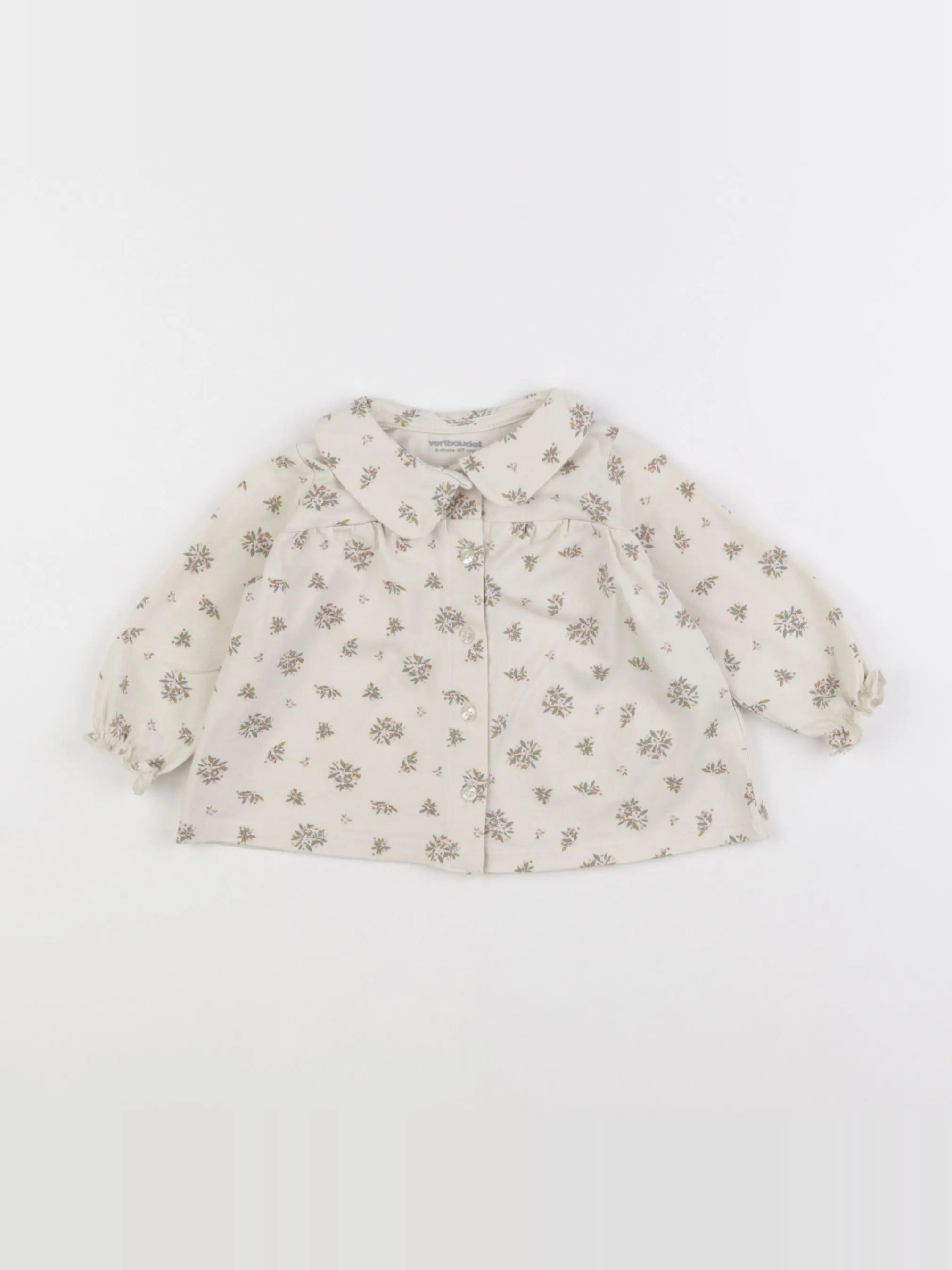 Vertbaudet - blouse beige - 6 mois