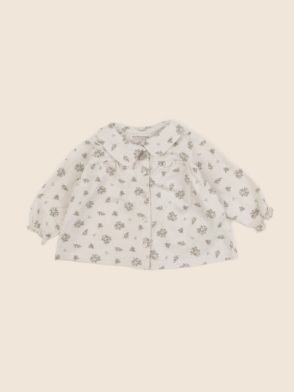 Vertbaudet - blouse beige - 6 mois