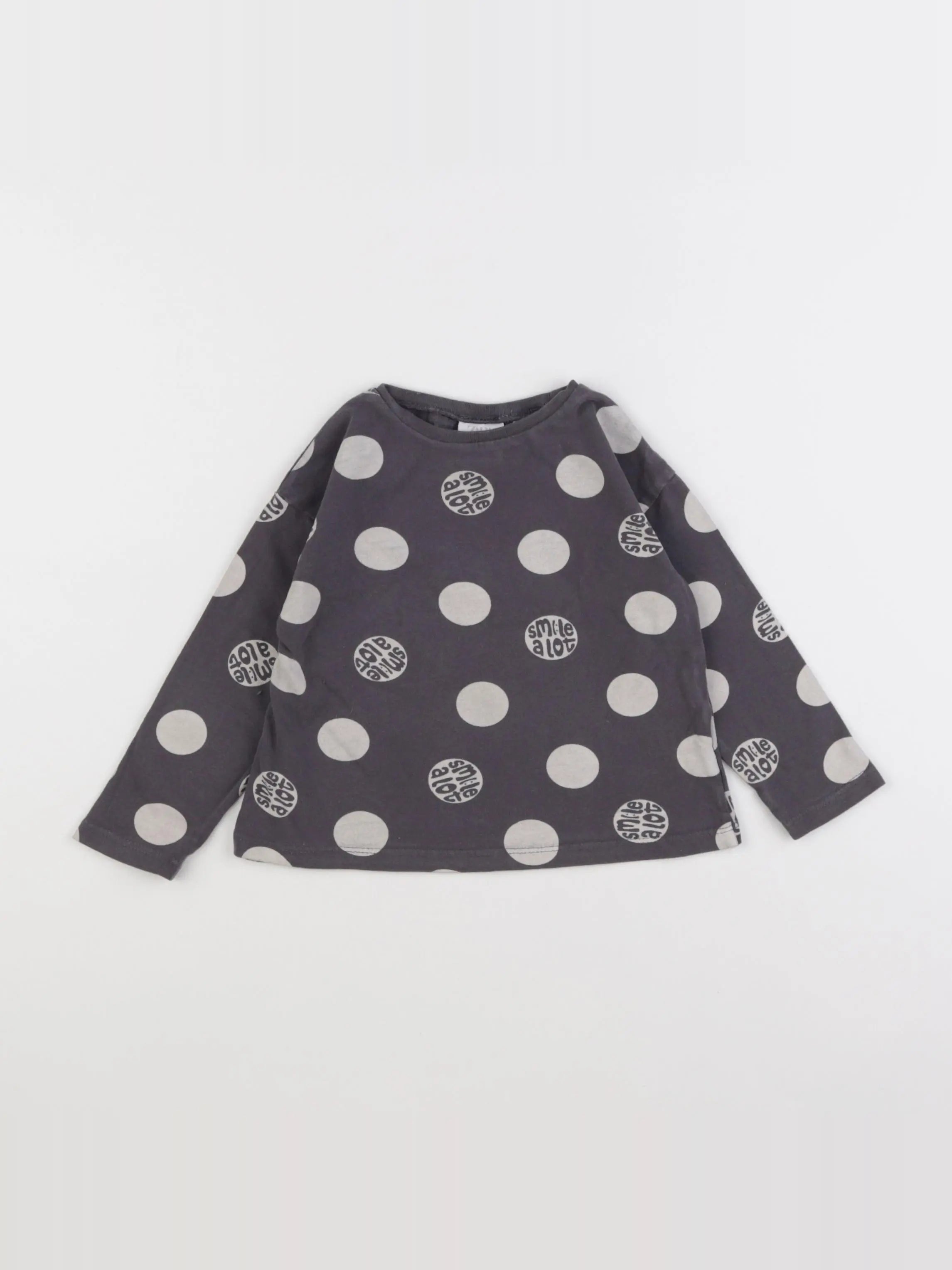 Zara - tee-shirt gris - 12/18 mois