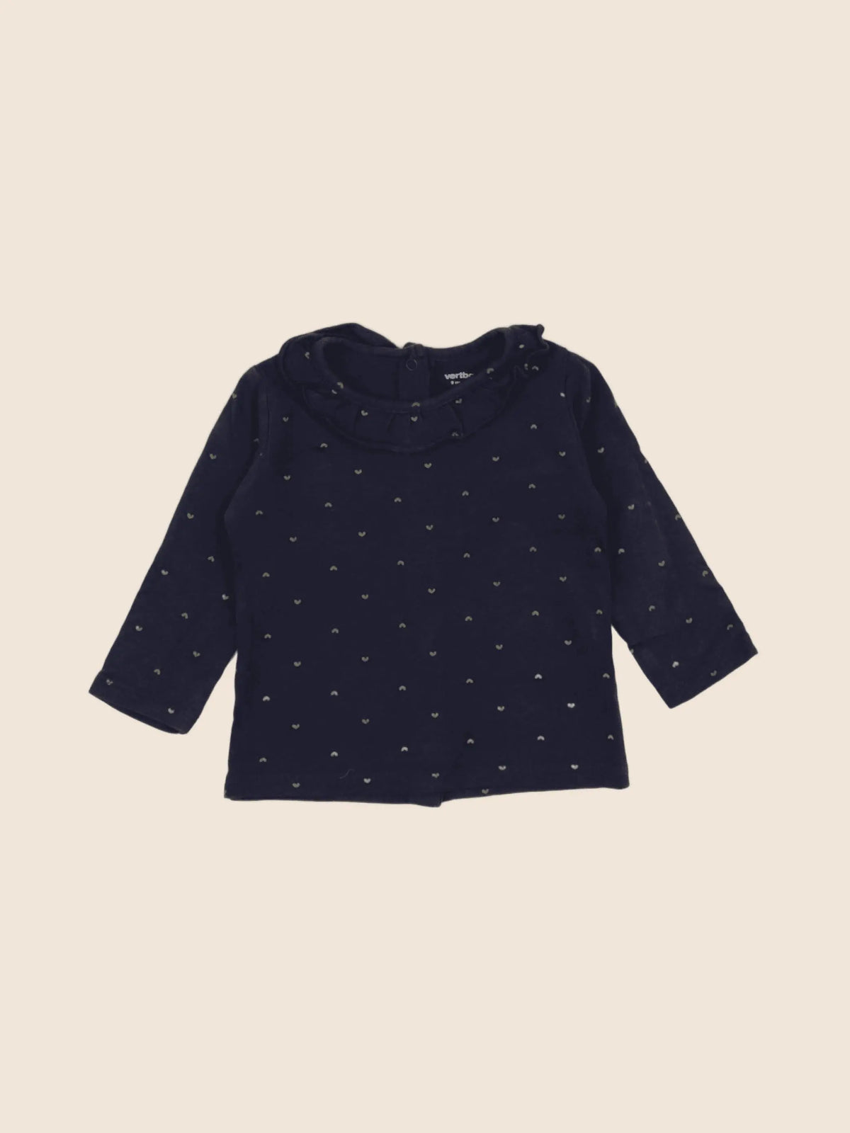 Vertbaudet - tee-shirt bleu - 9 mois