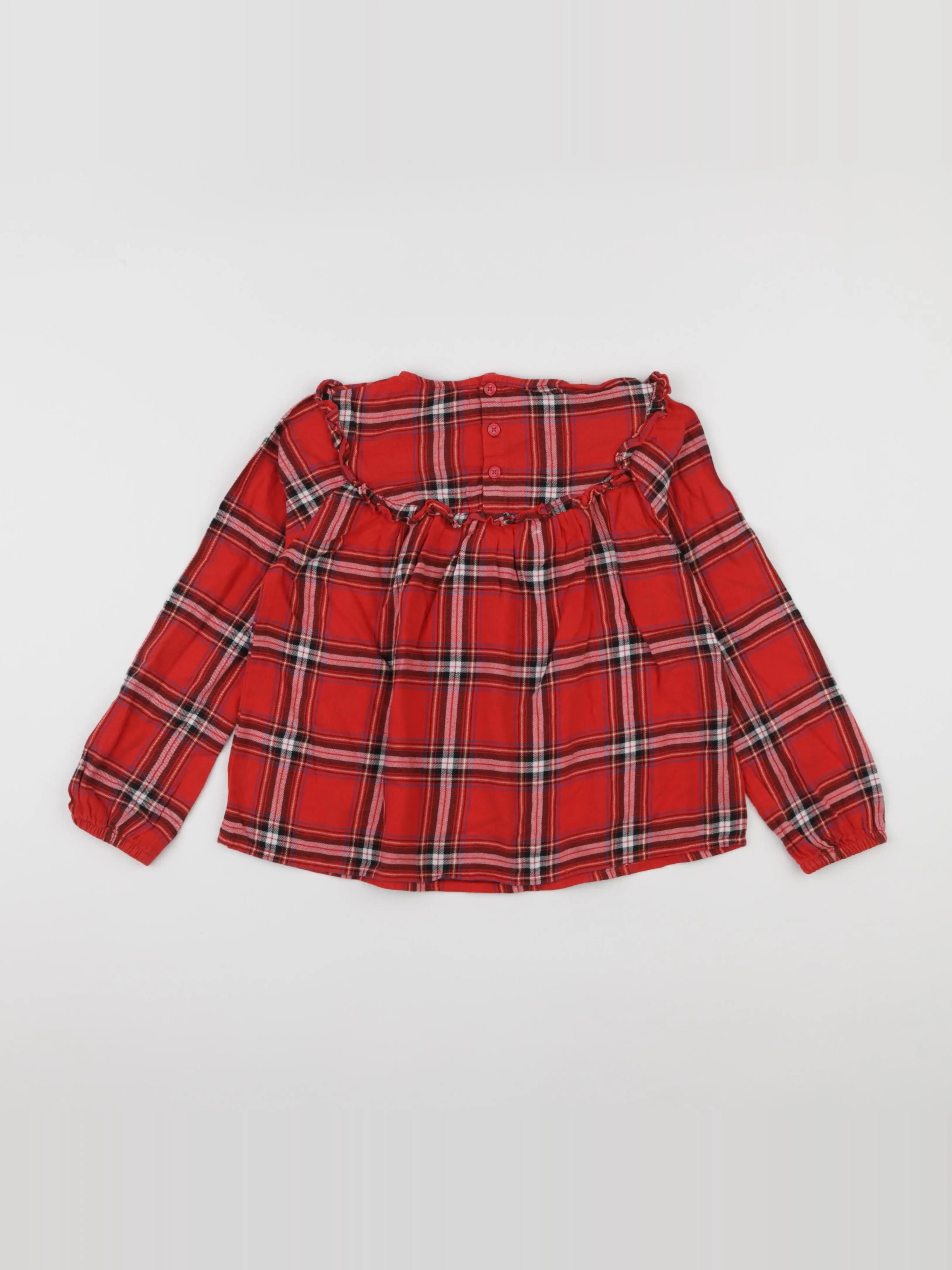 Vertbaudet - blouse rouge - 8 ans