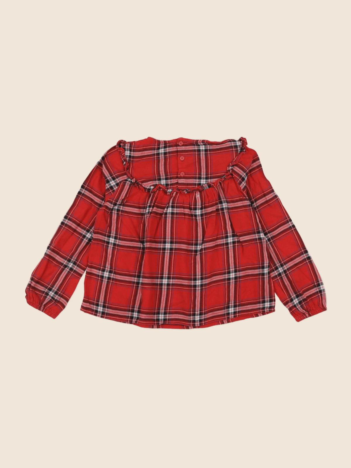 Vertbaudet - blouse rouge - 8 ans