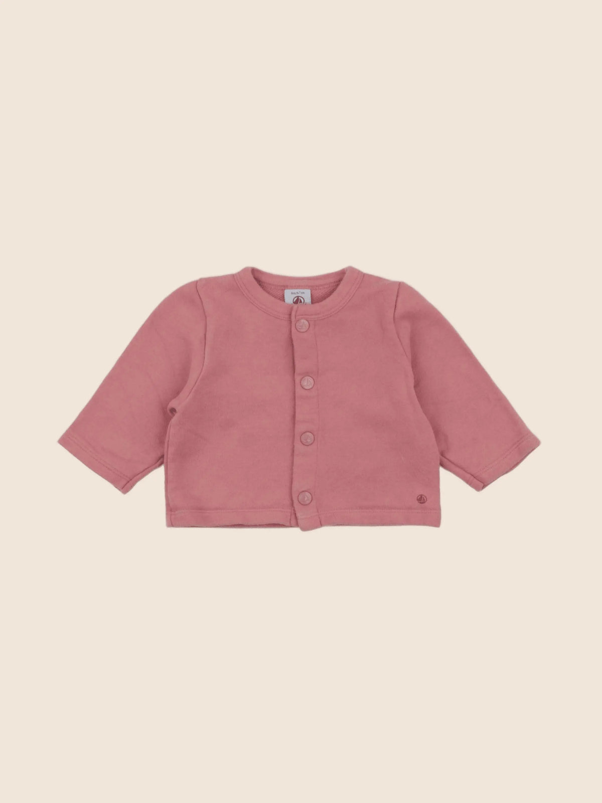 Petit Bateau - sweat rose - 6 mois