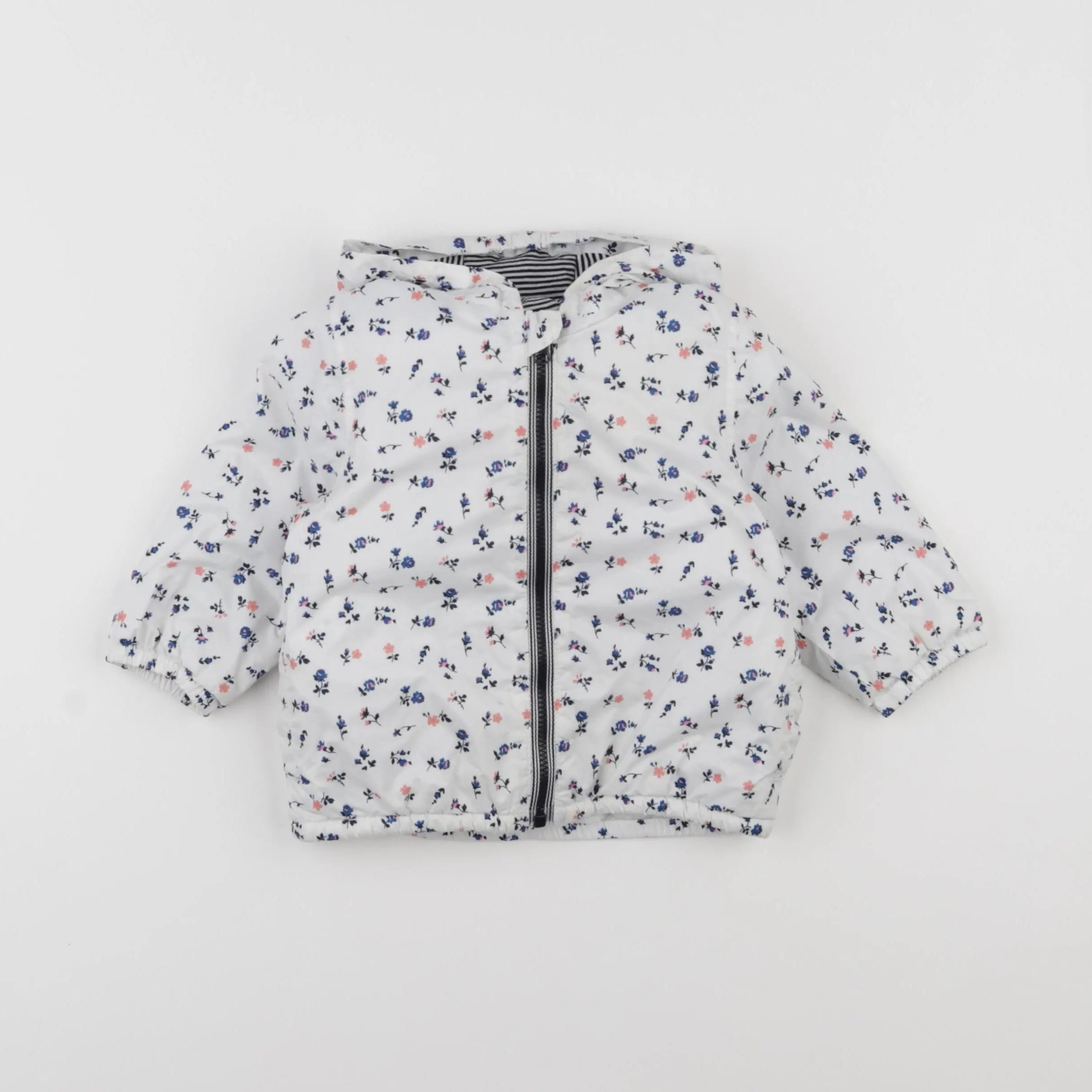 Petit Bateau - imperméable blanc - 12 mois