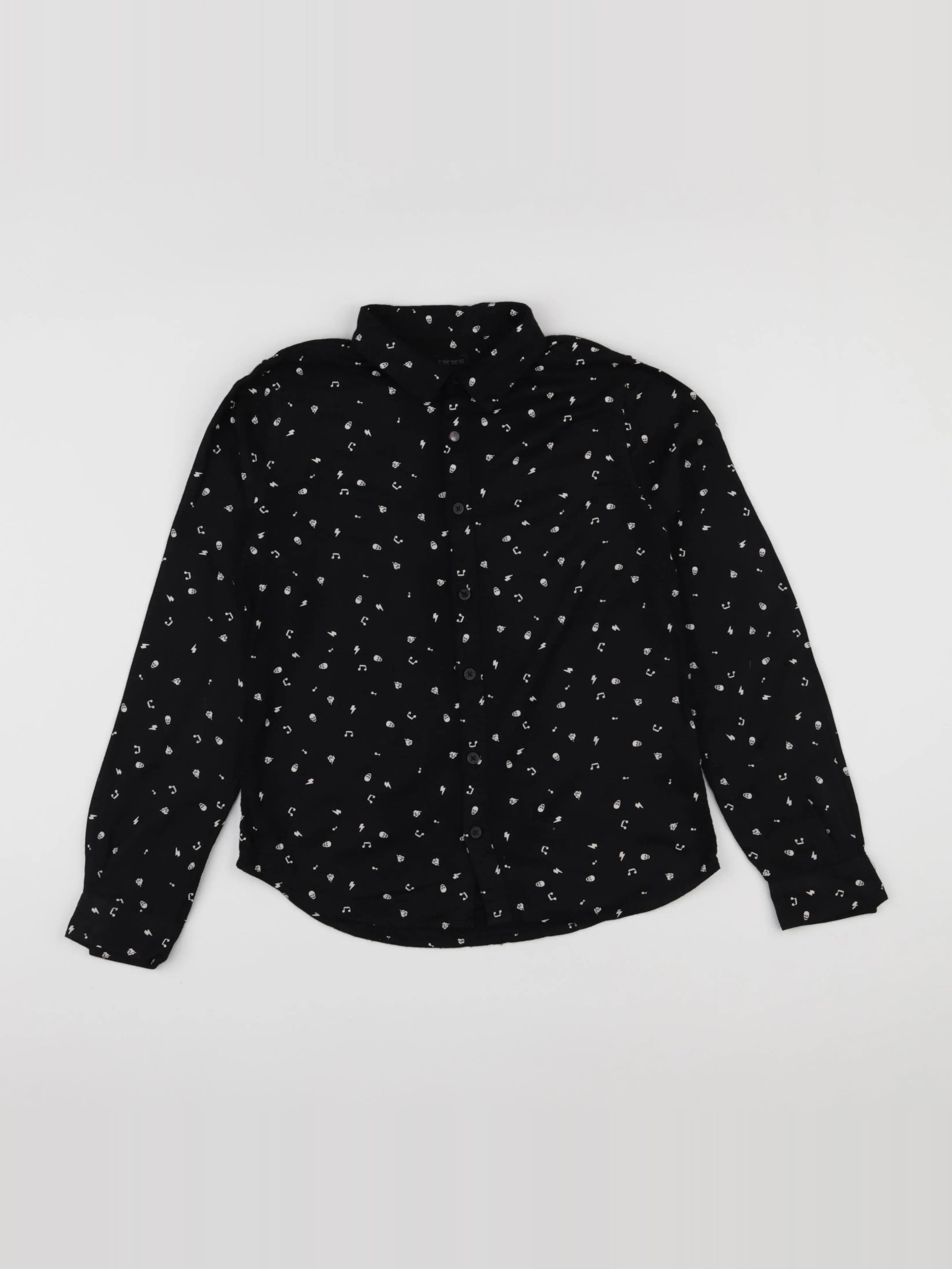 IKKS - chemise noir - 10 ans