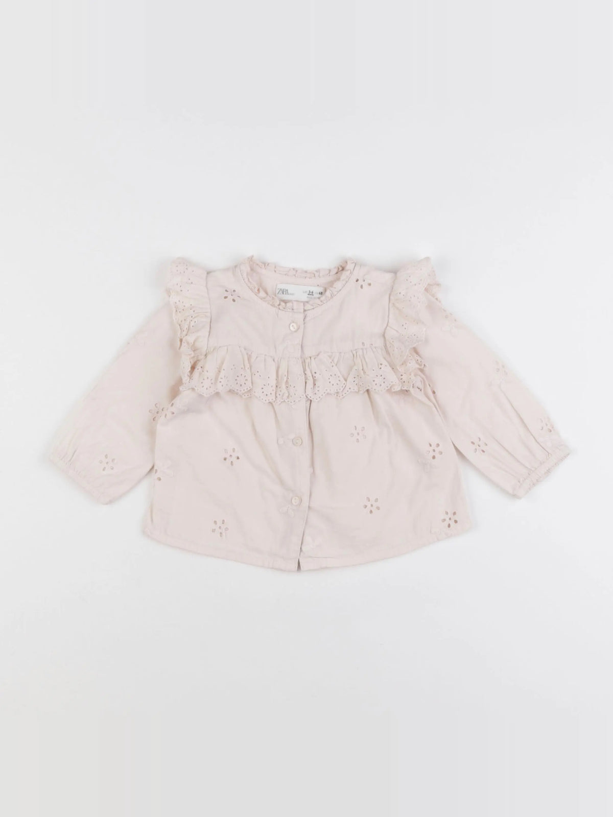 Zara - blouse beige - 3/6 mois
