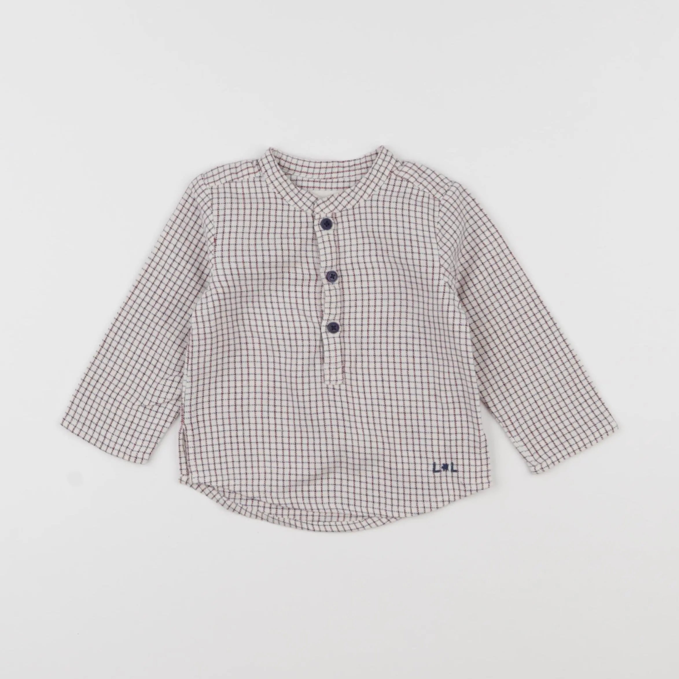 Louis Louise - chemise beige - 12 mois