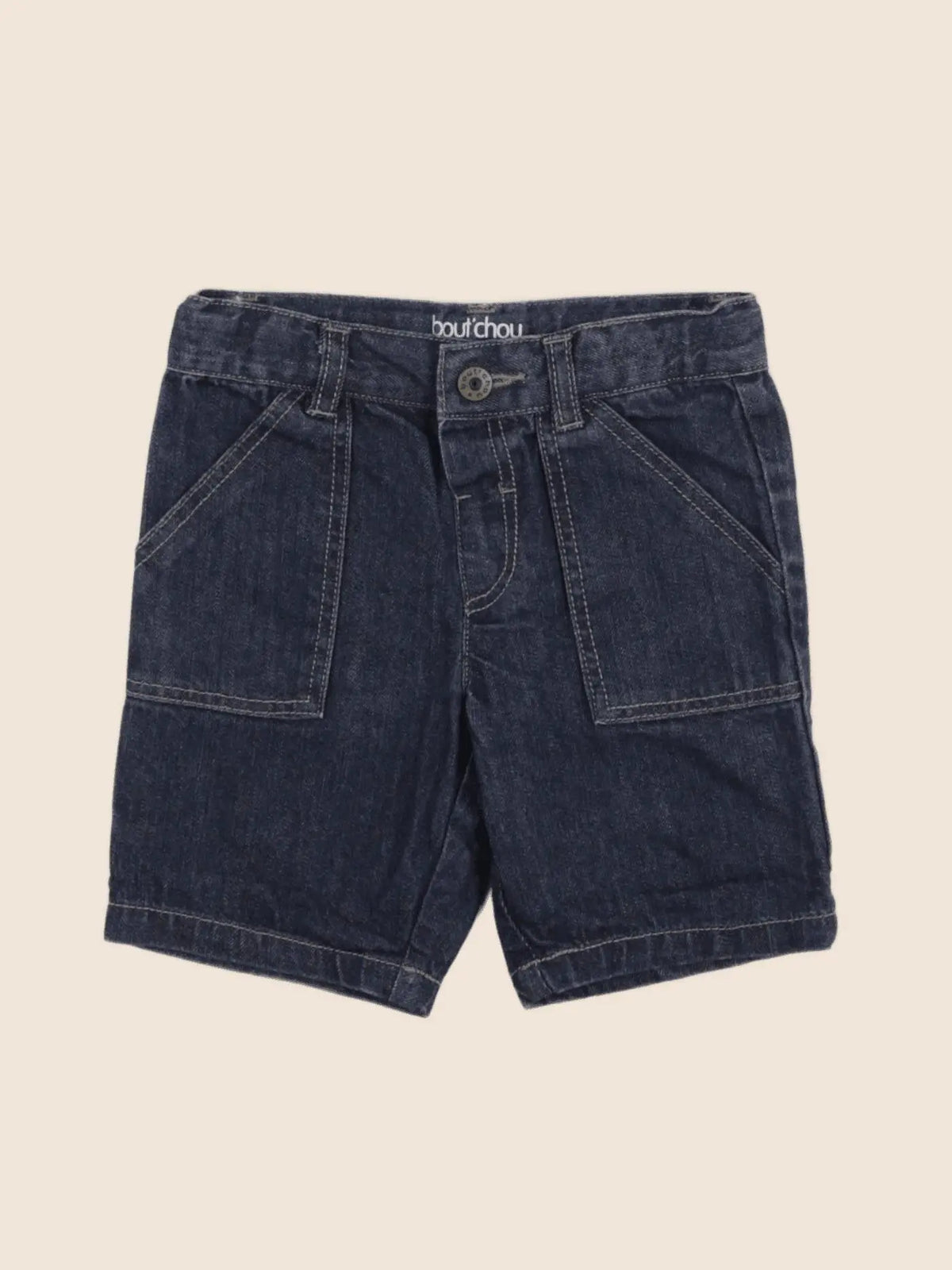 Boutchou - pantacourt bleu - 12 mois