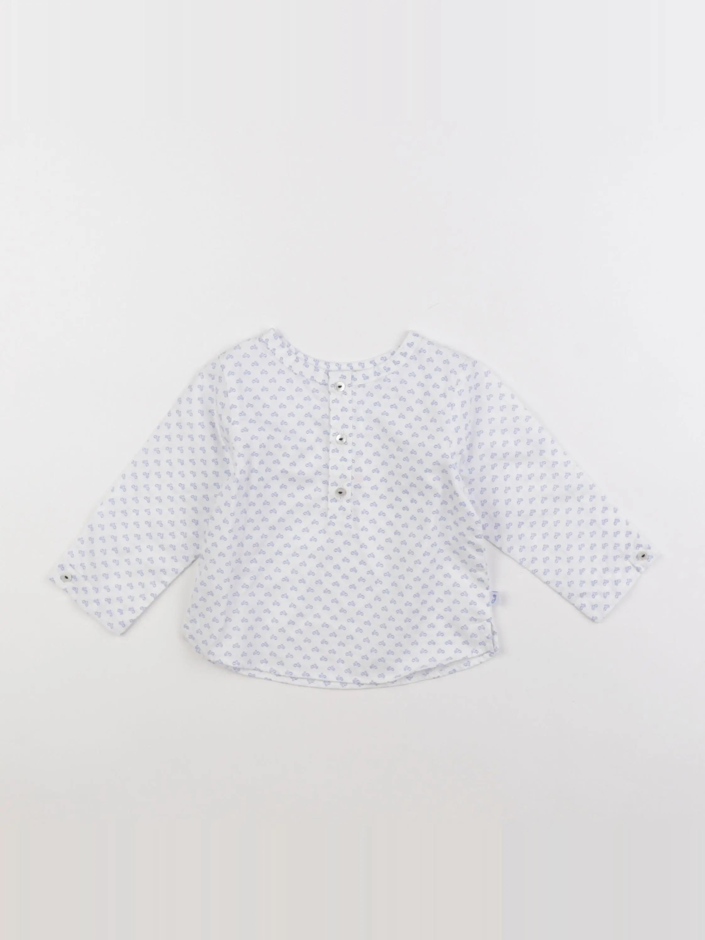Jacadi - chemise bleu - 12 mois