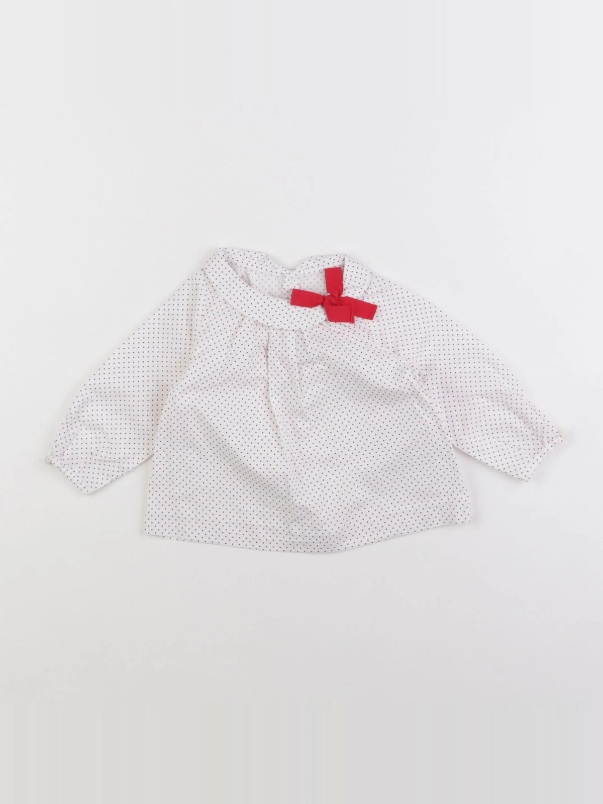 Jacadi - blouse rouge - 6 mois