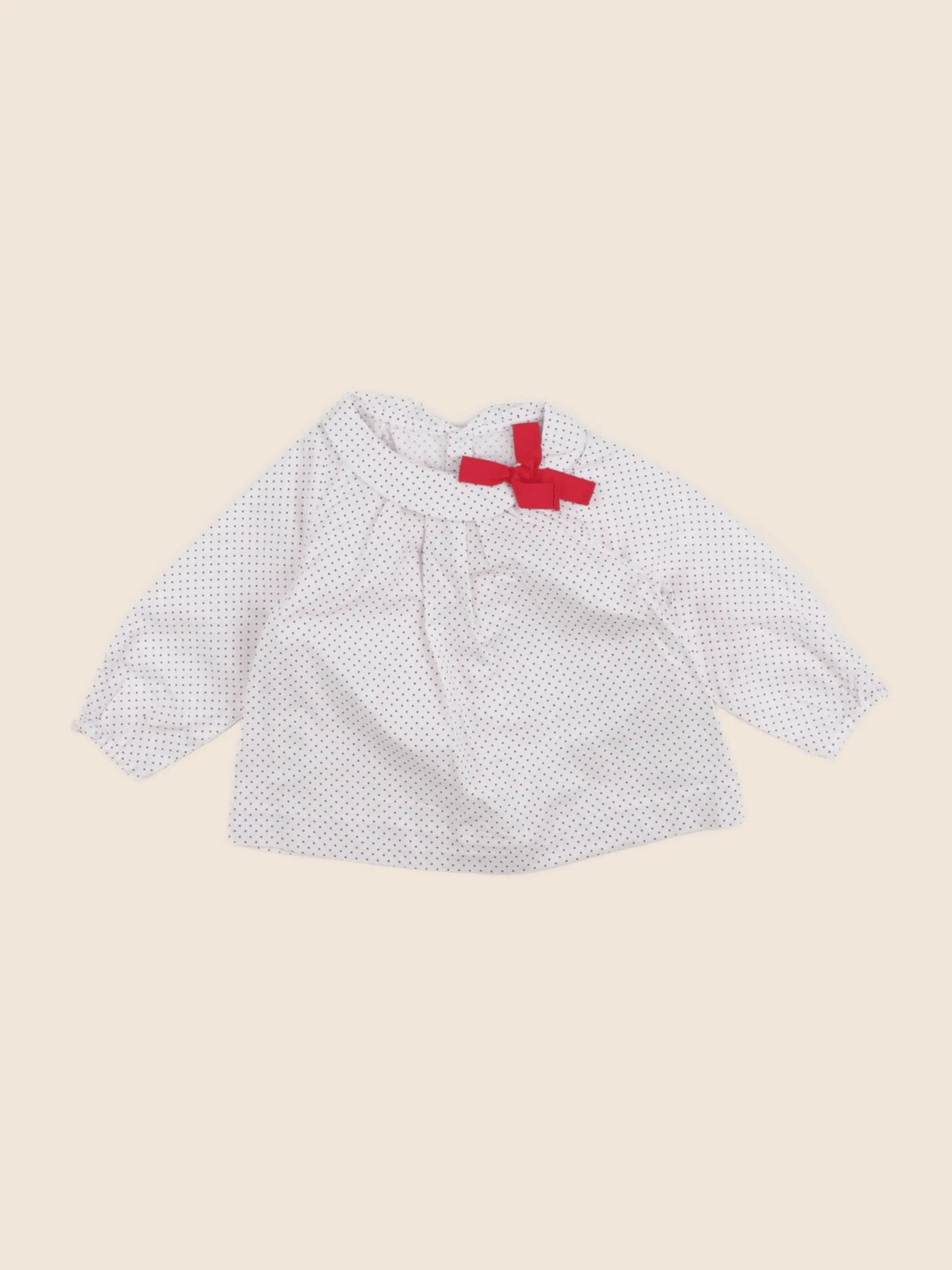 Jacadi - blouse rouge - 6 mois